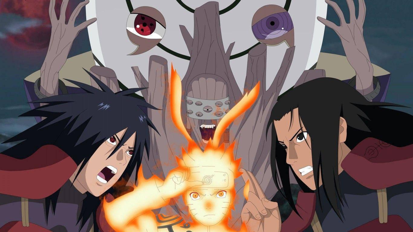 1366x768 Download Hashirama Senju With Naruto Wallpaper