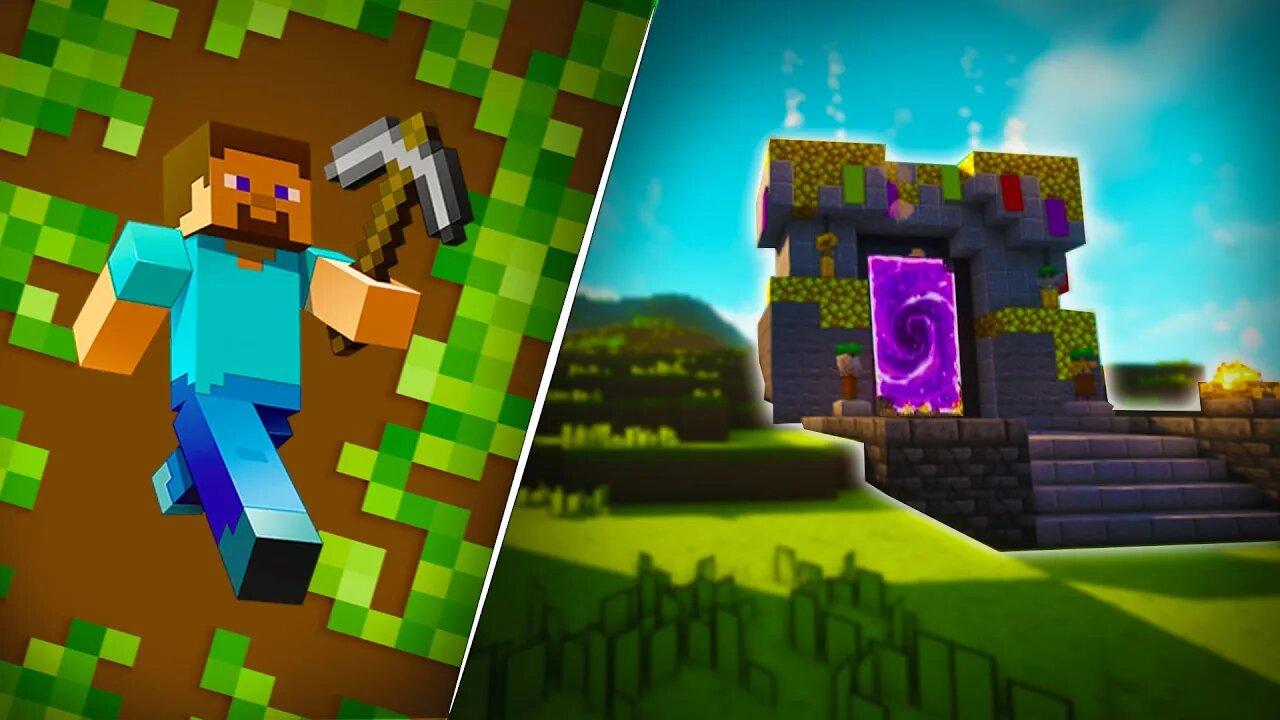 1280x720 Minecraft Legends Build Portal in Minecraft