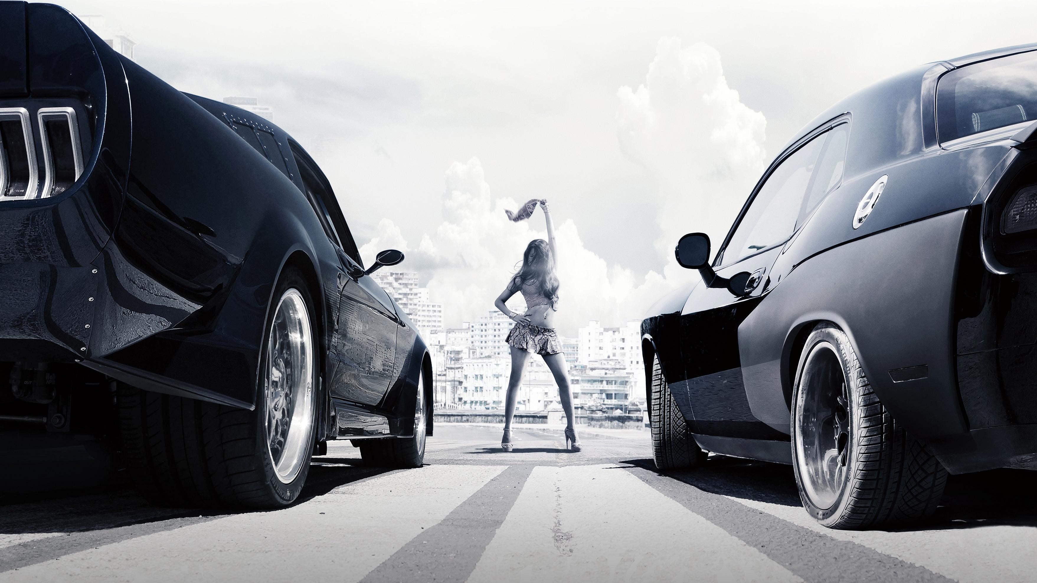 3514x1977 Desktop Wallpaper Fast & Furious 8 Start Girls Movies 3514x1977