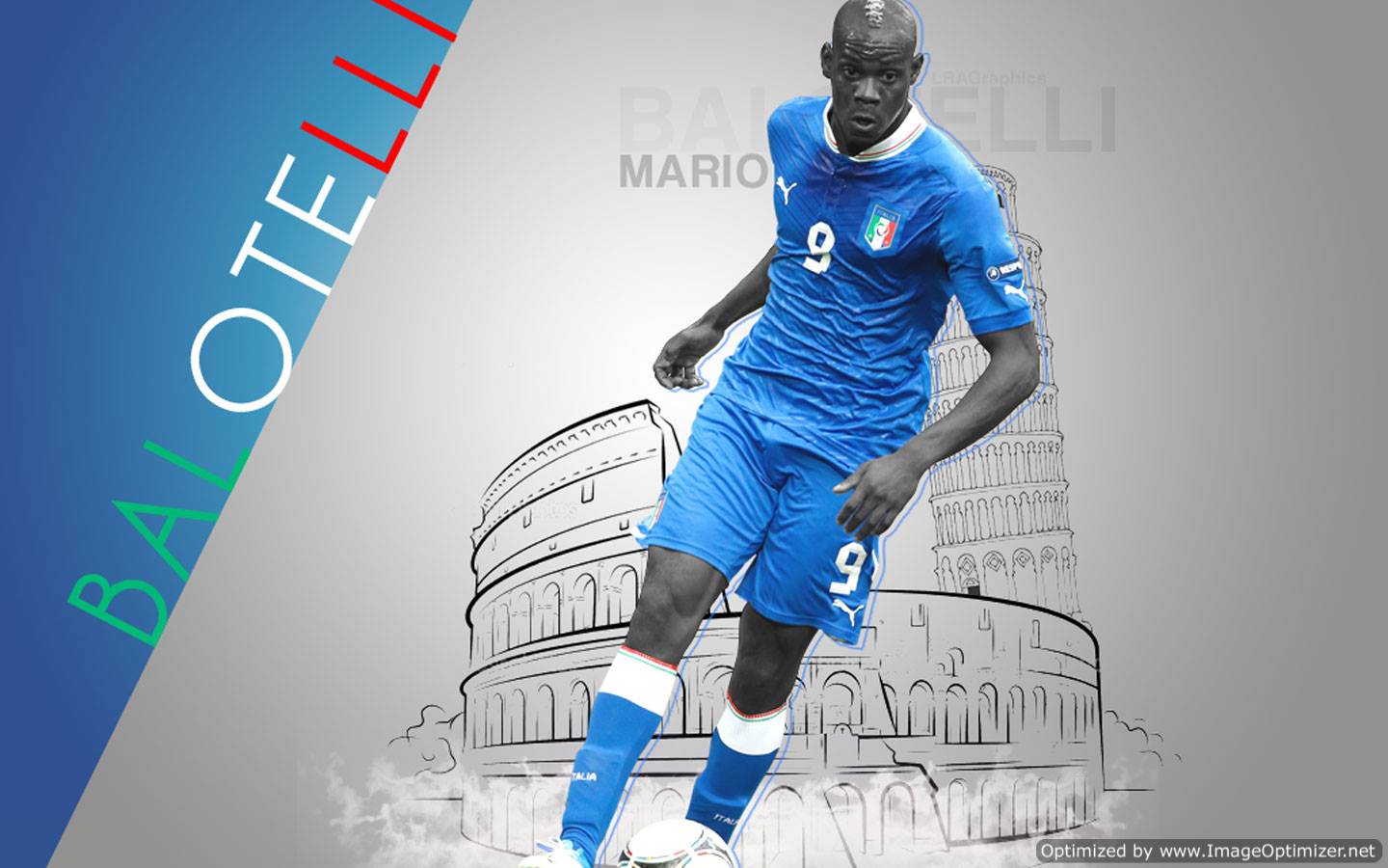 1440x900 Mario Balotelli Italy 2013 Wallpaper