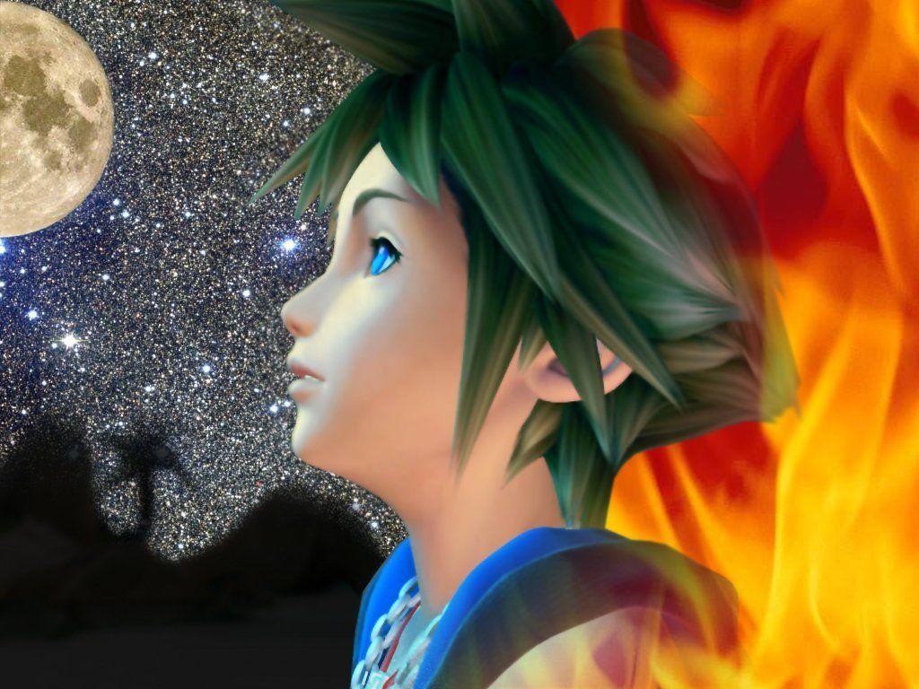 1024x768 Kingdom Hearts picha moto Sora HD karatasi la kupamba ukuta