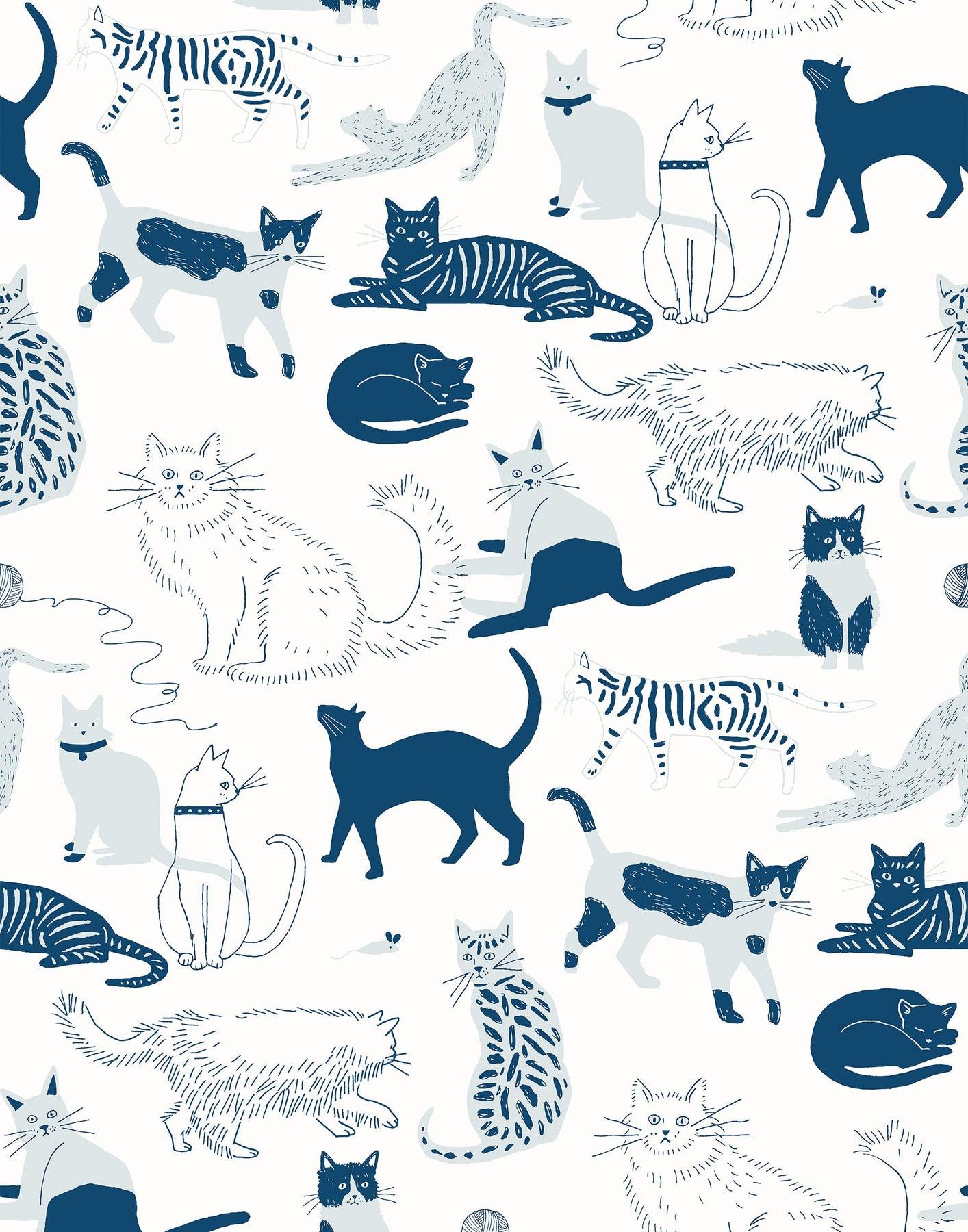 1414x1800 Cat's Meow Wallpaper. Hygge & West