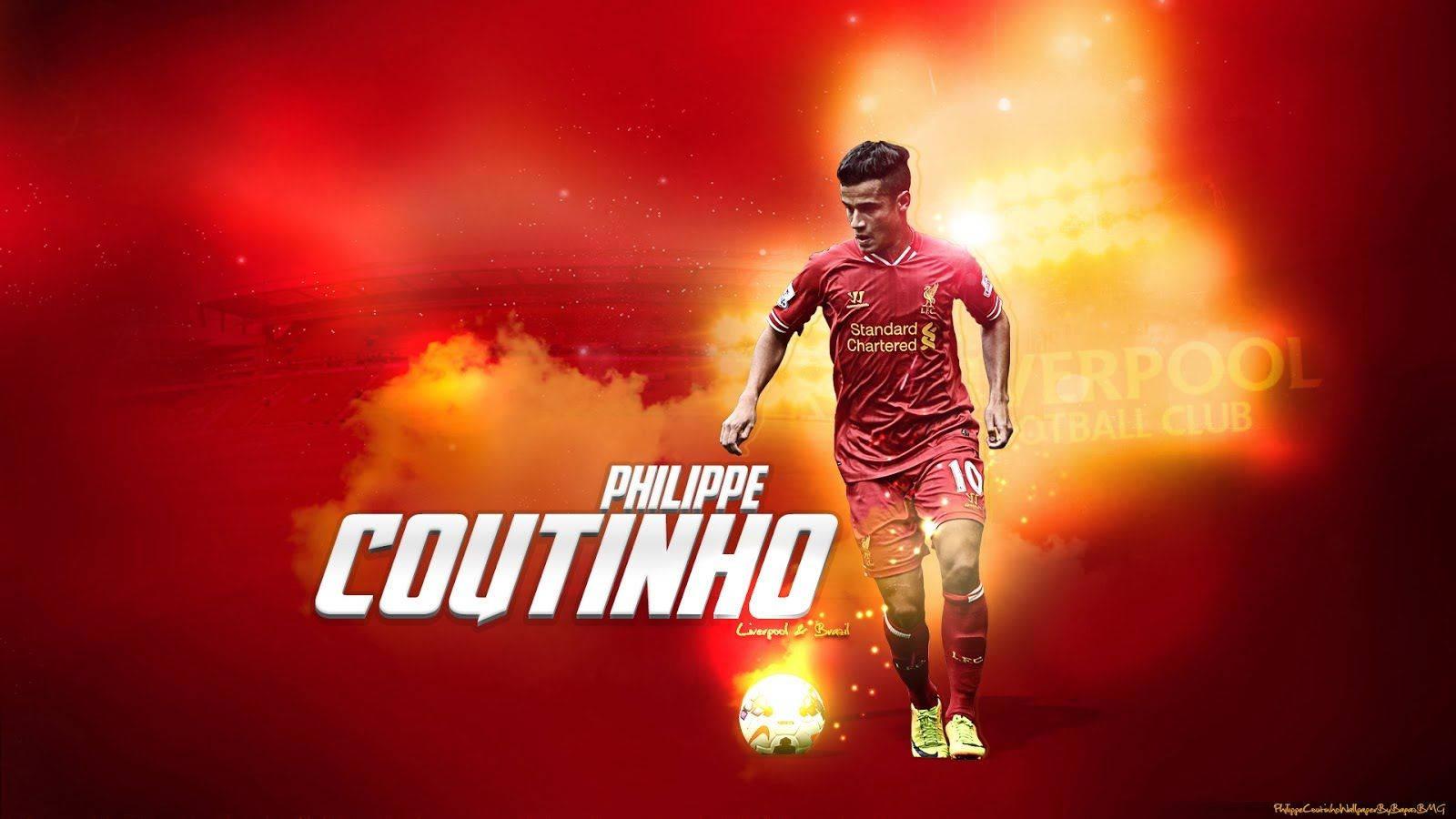 1600x900 Download Liverpool Fc Player Philippe Coutinho Wallpaper