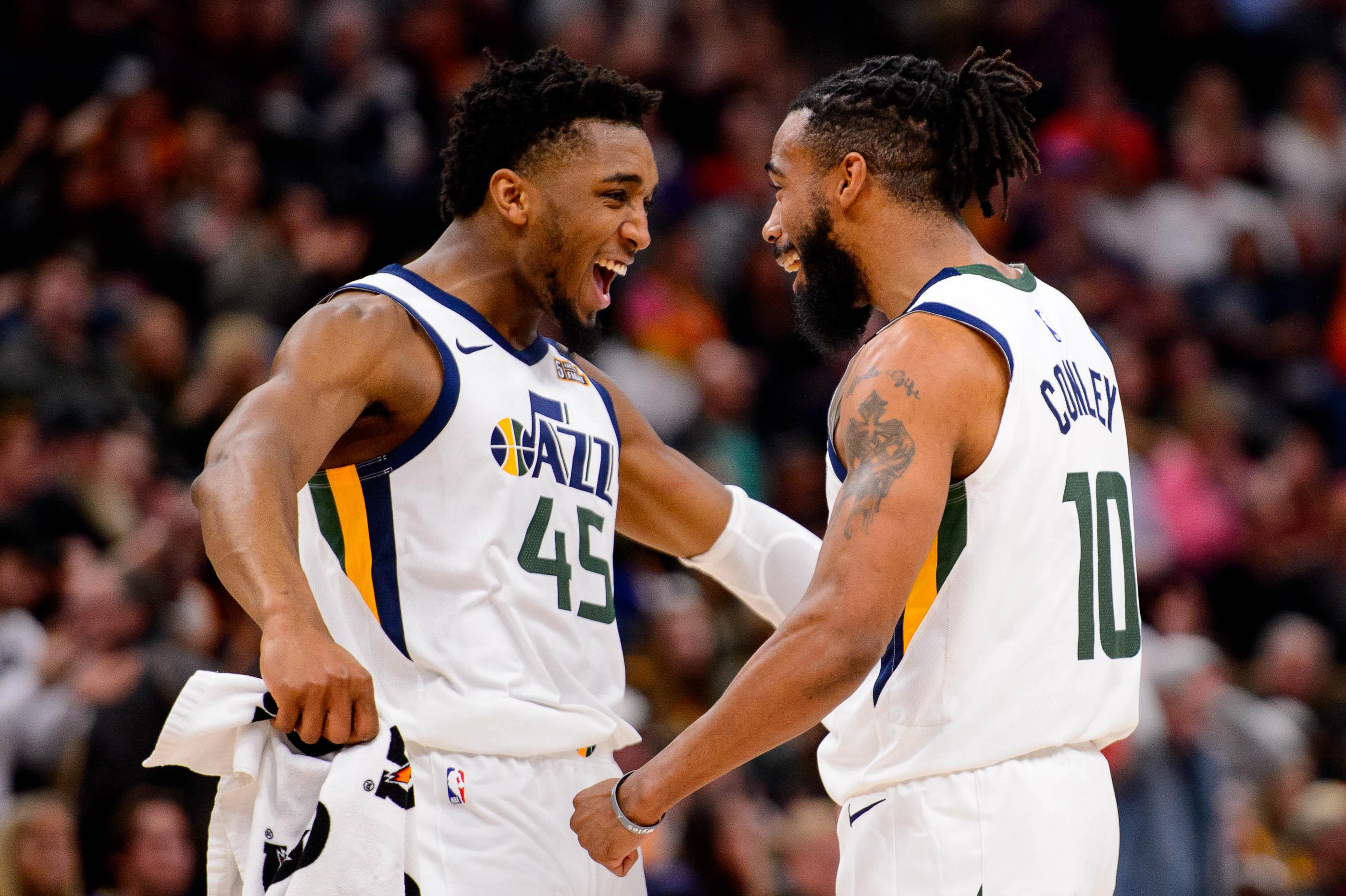 2800x1864 Utah Jazz's Donovan Mitchell, Mike Conley among 44 finalists for the Olympic team
