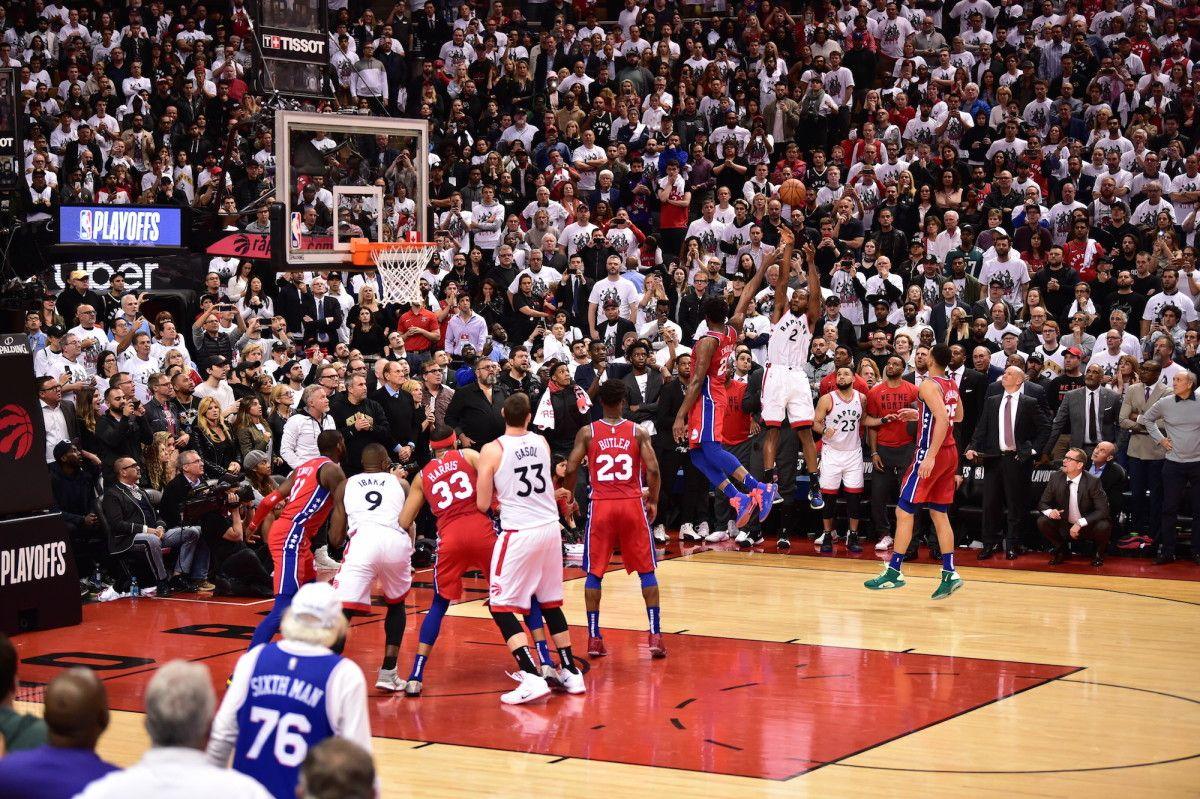 1200x799 The 10 best photo of Kawhi's insane buzzer beater. Toronto raptors, Raptors, National basketball association