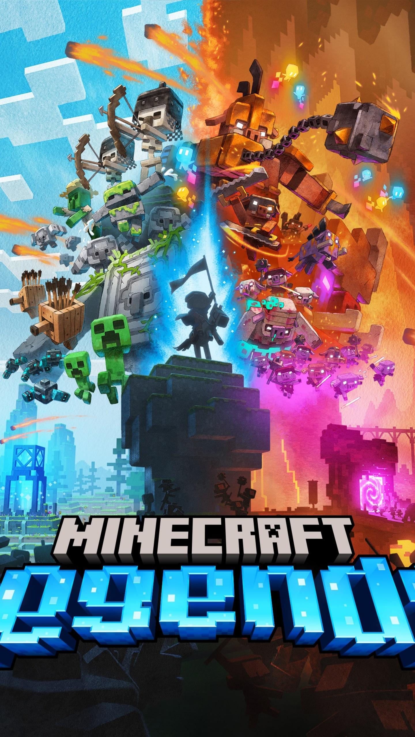 1440x2560 Minecraft Legends Wallpaper 4K, 2023 Games, PC Games, Games