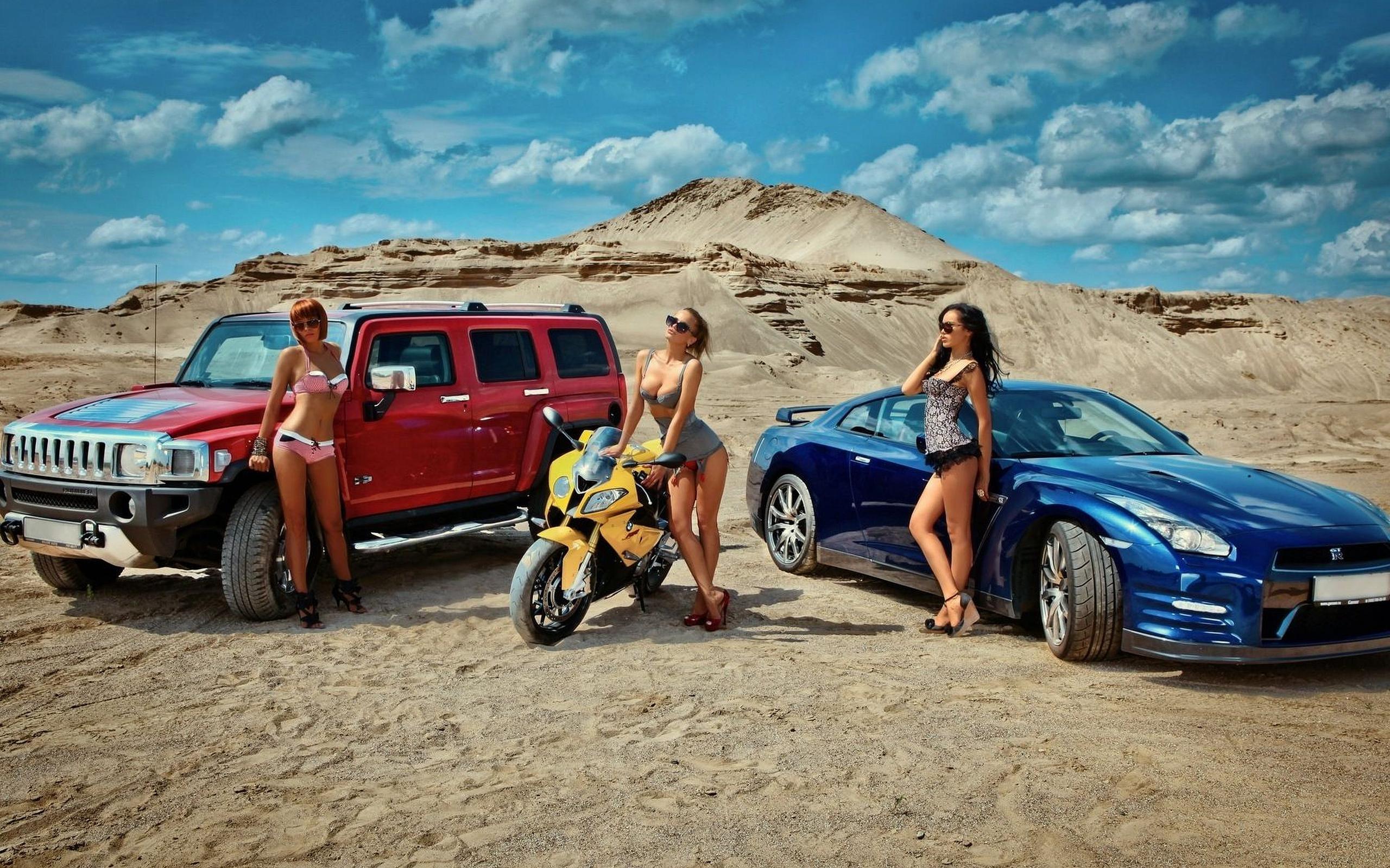 2560x1600 Download Girls and cars, Girls, Cars Wallpaper in 2560x1600 Resolution