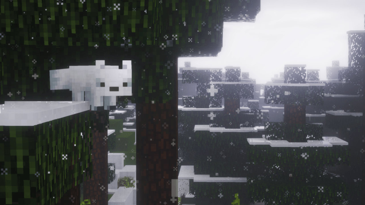 1280x720 Minecraft Snow Wallpaper