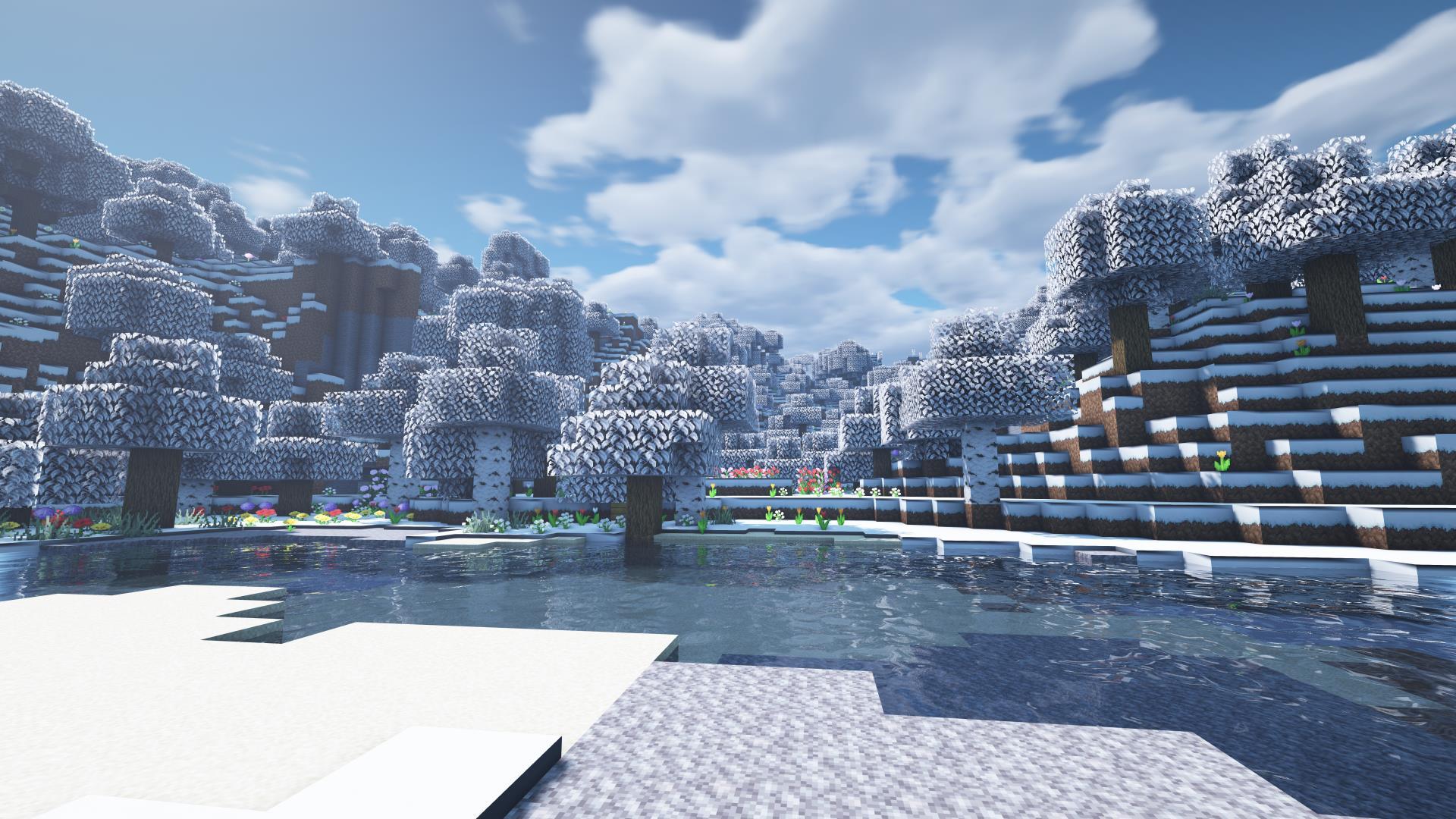 1920x1080 Minecraft Winter Wallpaper