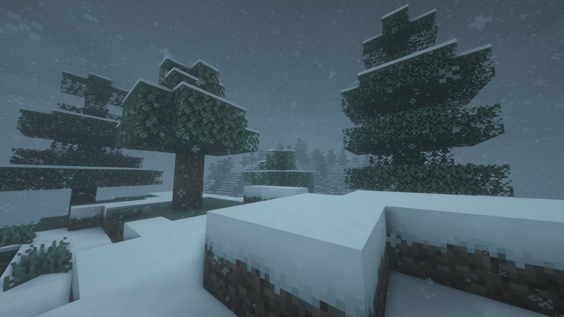 1920x1080 A Minecraft Christmassy wallpaper if anyone would like it :)