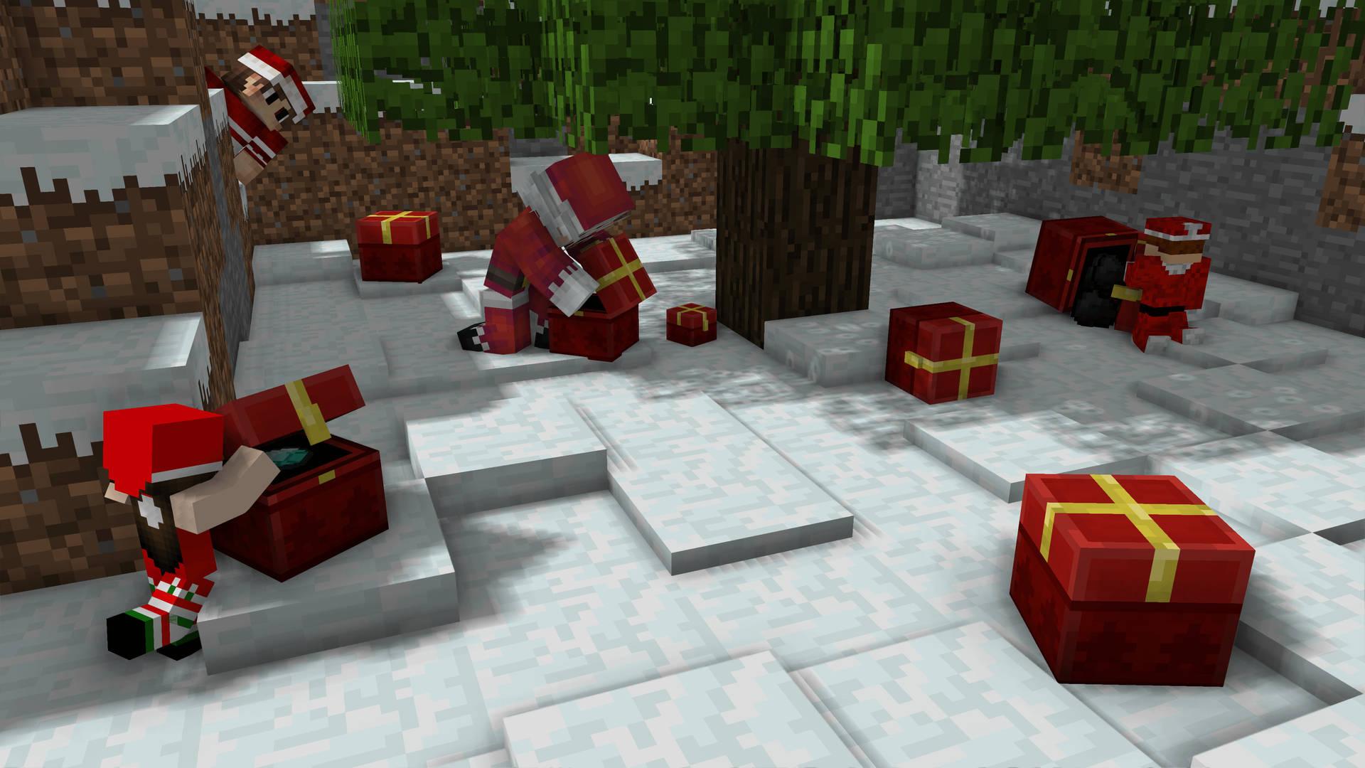 1920x1080 Download Minecraft Christmas Snow Wallpaper