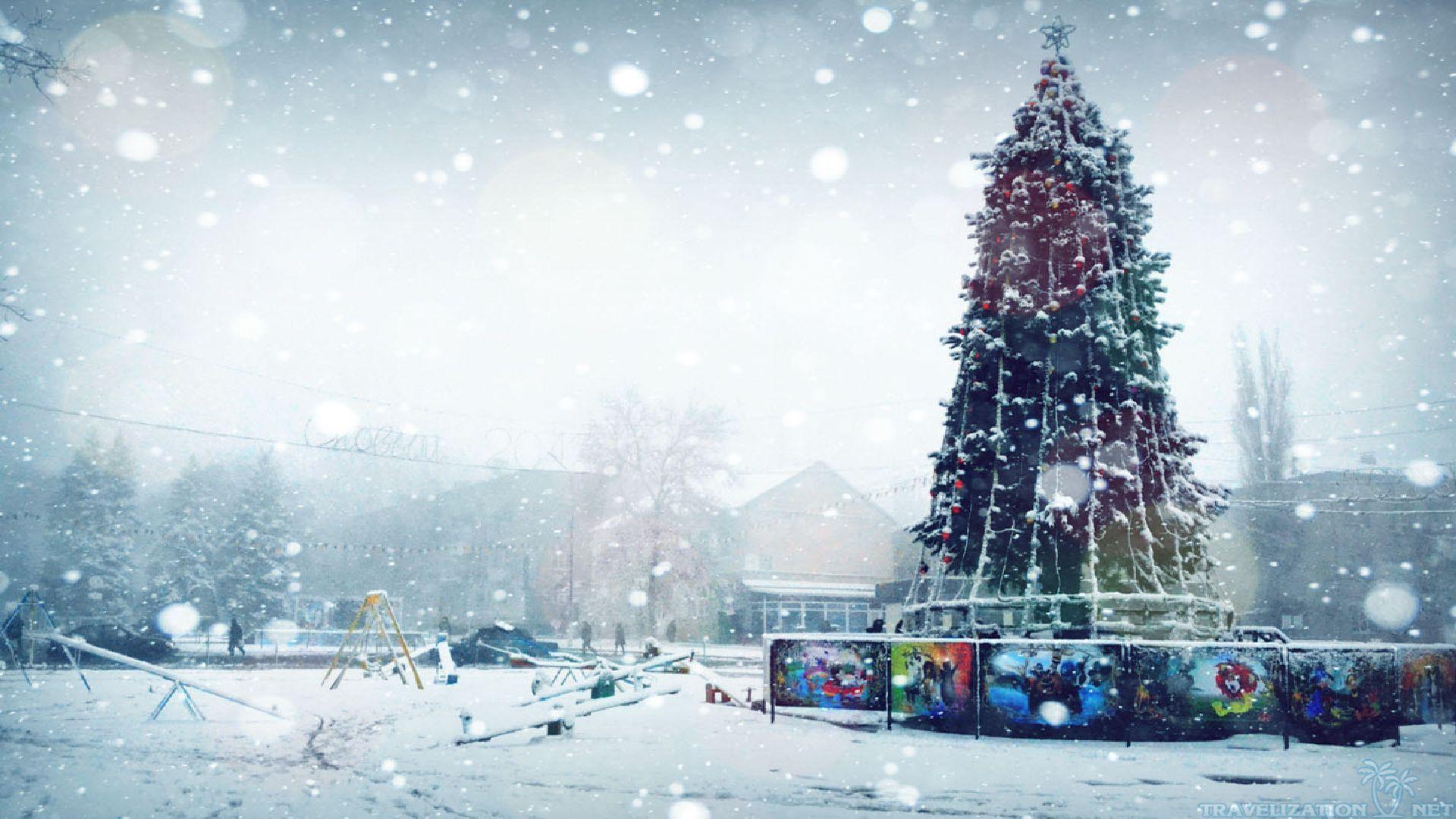 1920x1080 Minecraft Christmas Wallpaper