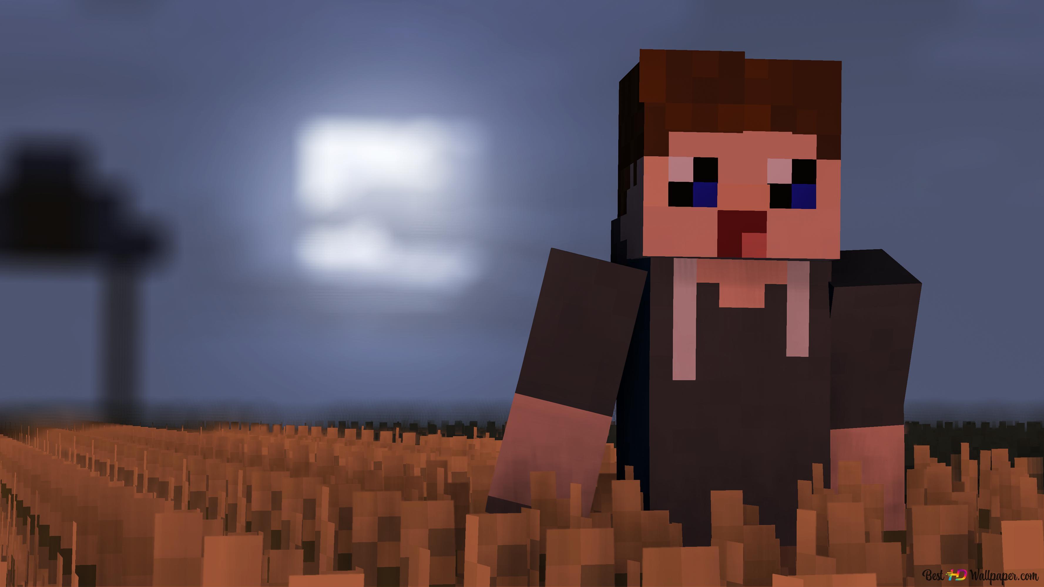 3554x1999 Minecraft video game 4K wallpaper download