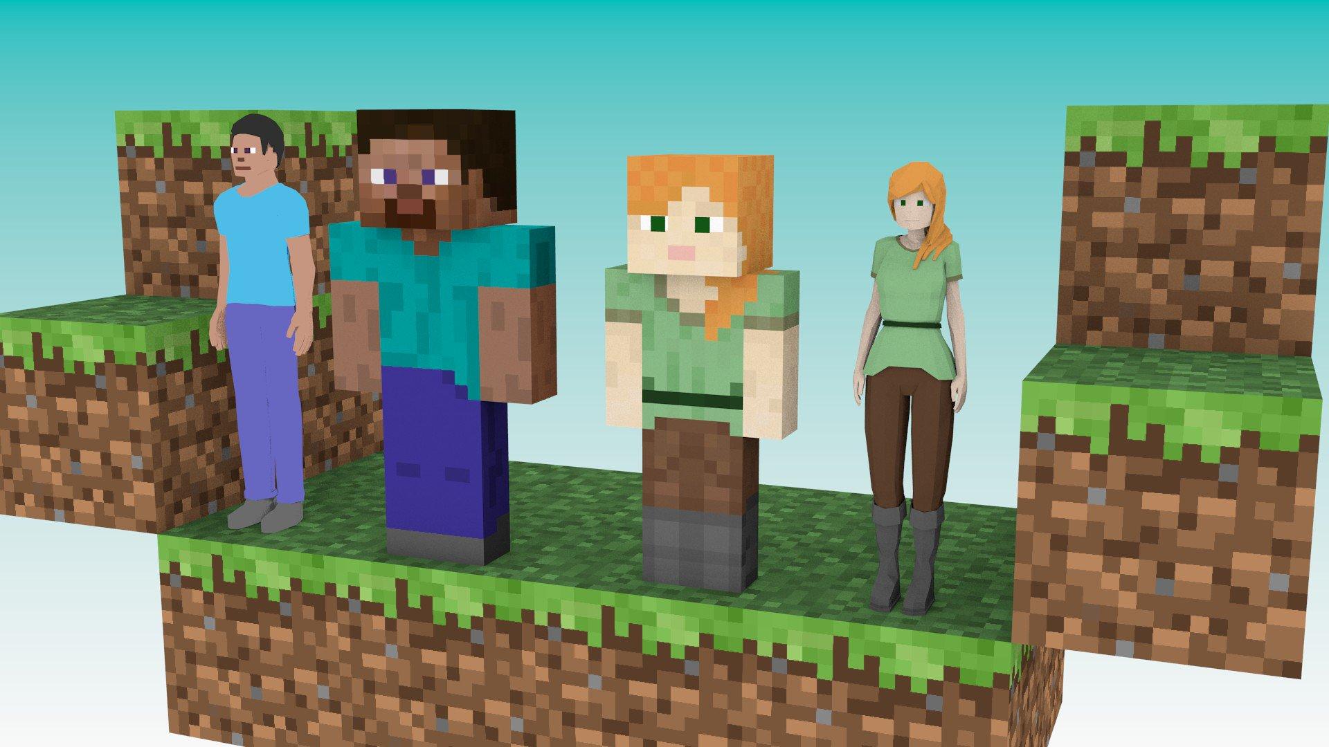 1920x1080 eeeee Jack - #lowpoly #Minecraft Just realized how huge minecraft people are