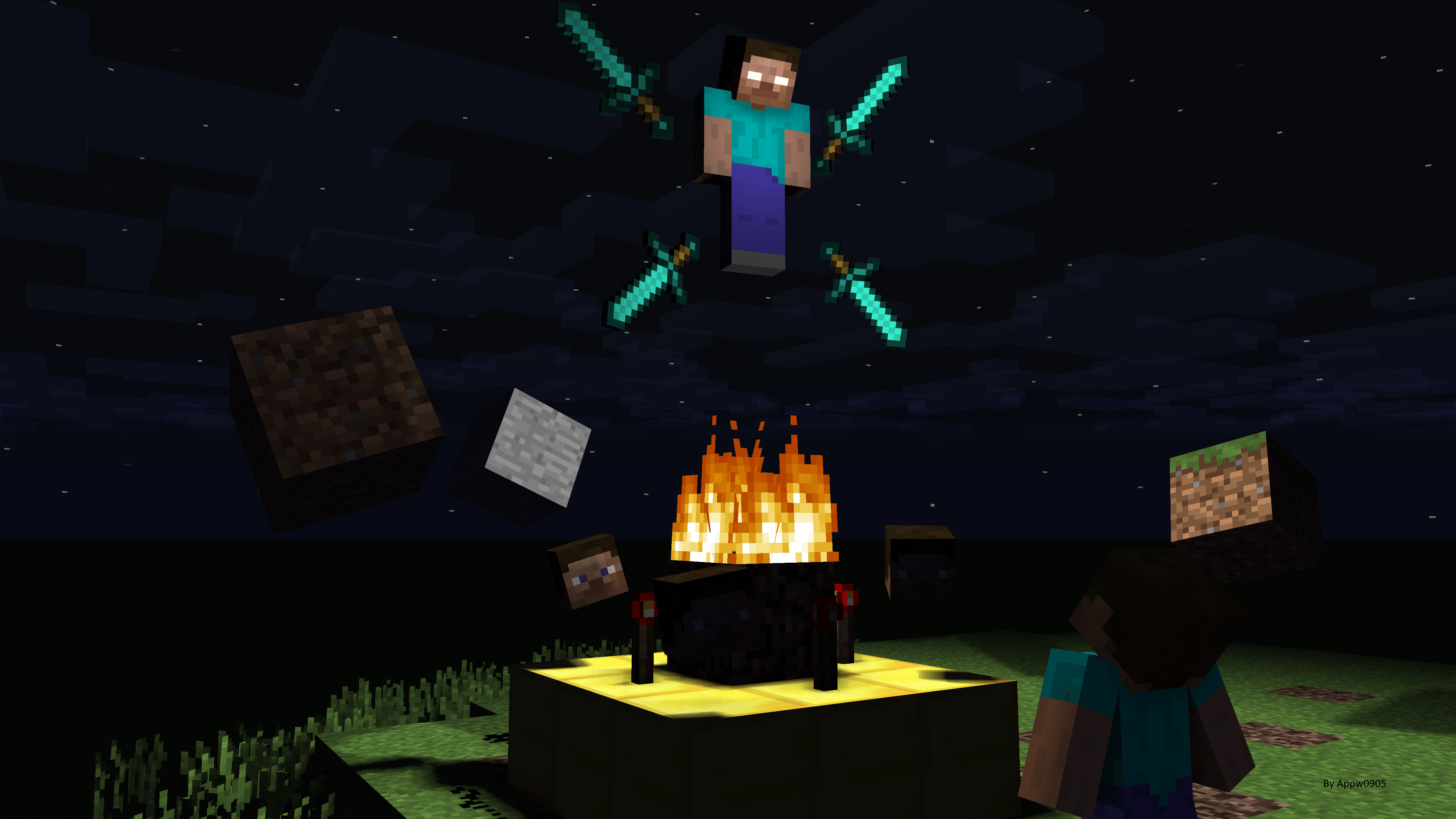 4096x2304 Herobrine Wallpaper