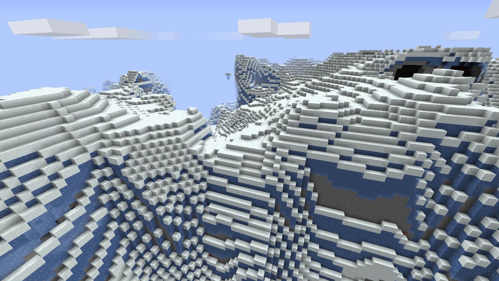 1600x900 minecraft snow wallpaper