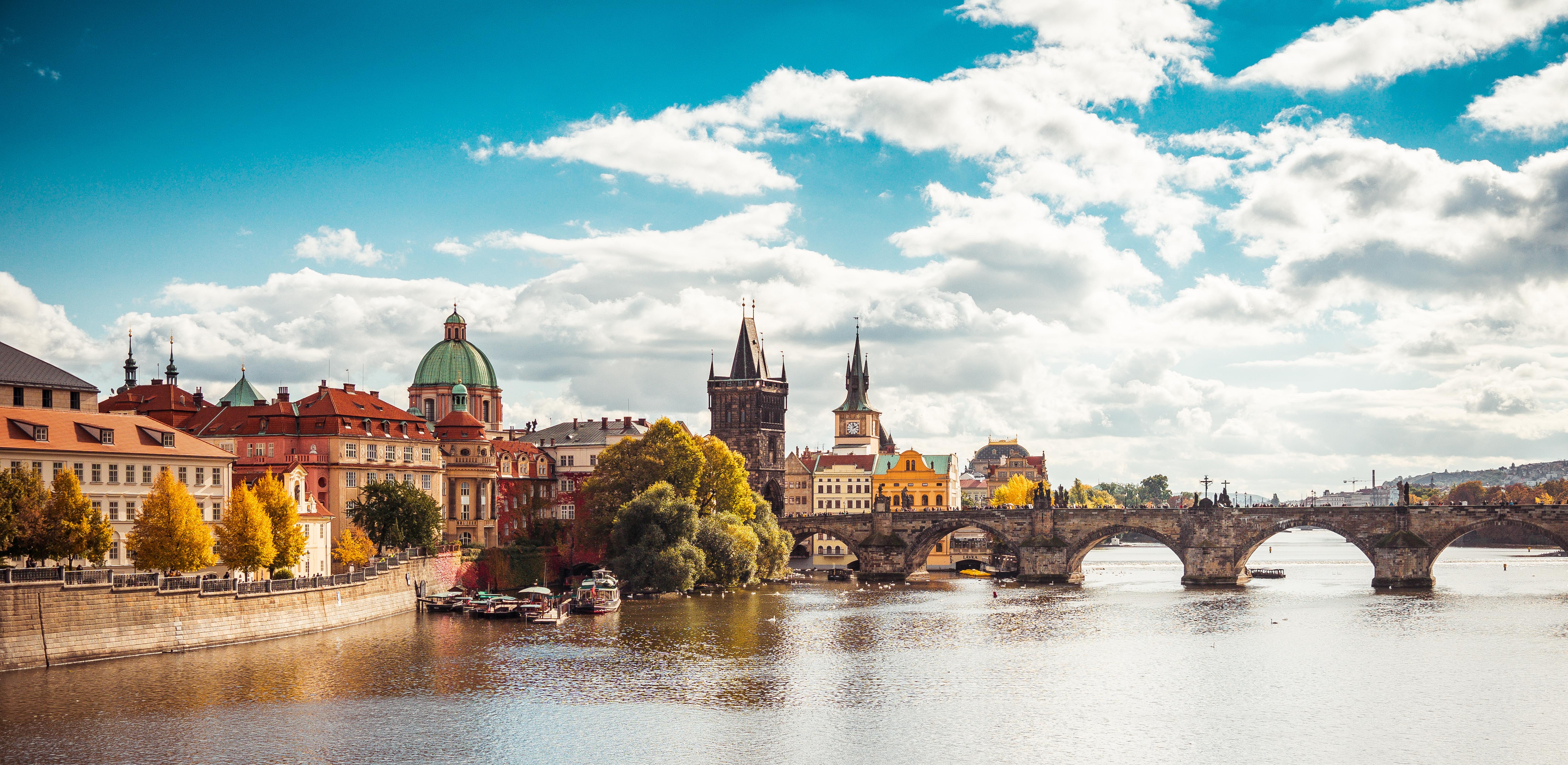 6000x2929 Charles Bridge Free Photo and Image
