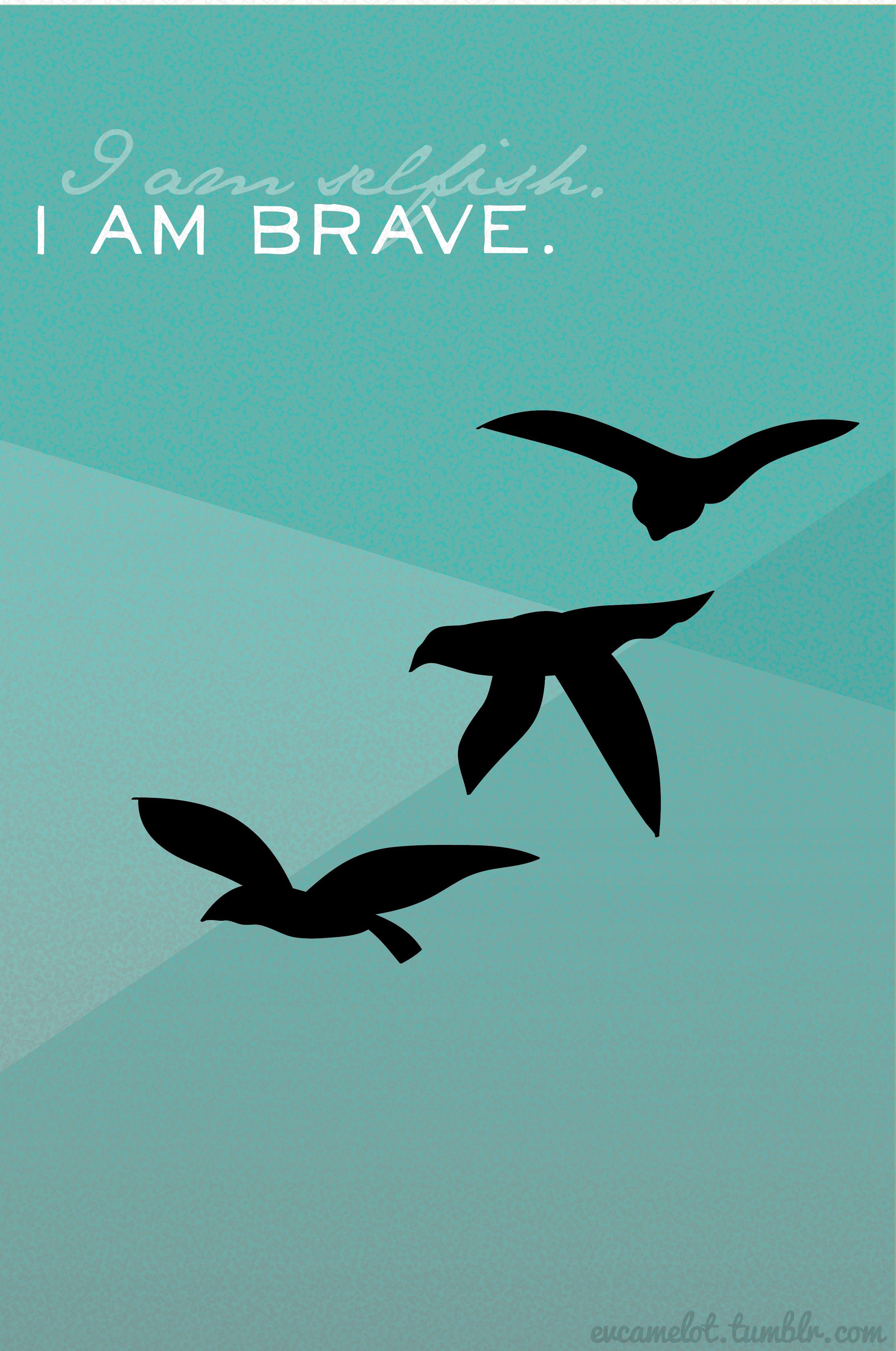 2663x4013 Divergent iPhone wallpaper with Tris' raven tattoo. I am selfish. I am Brave. visit evcamelot.tumblr.com for m. Divergent wallpaper, Divergent, Divergent trilogy