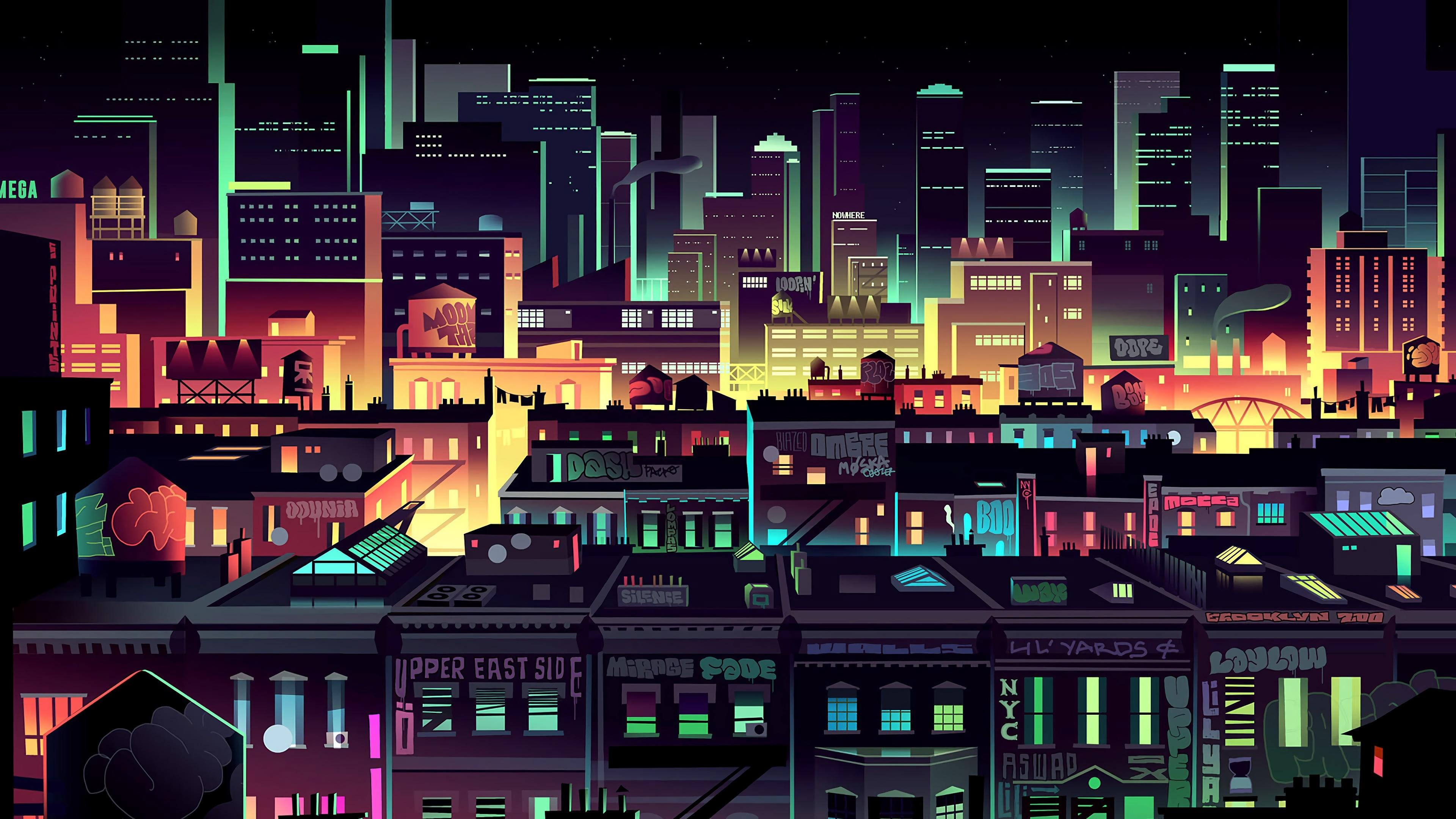 3840x2160 Artistic City 4K Gallery HD Wallpaper