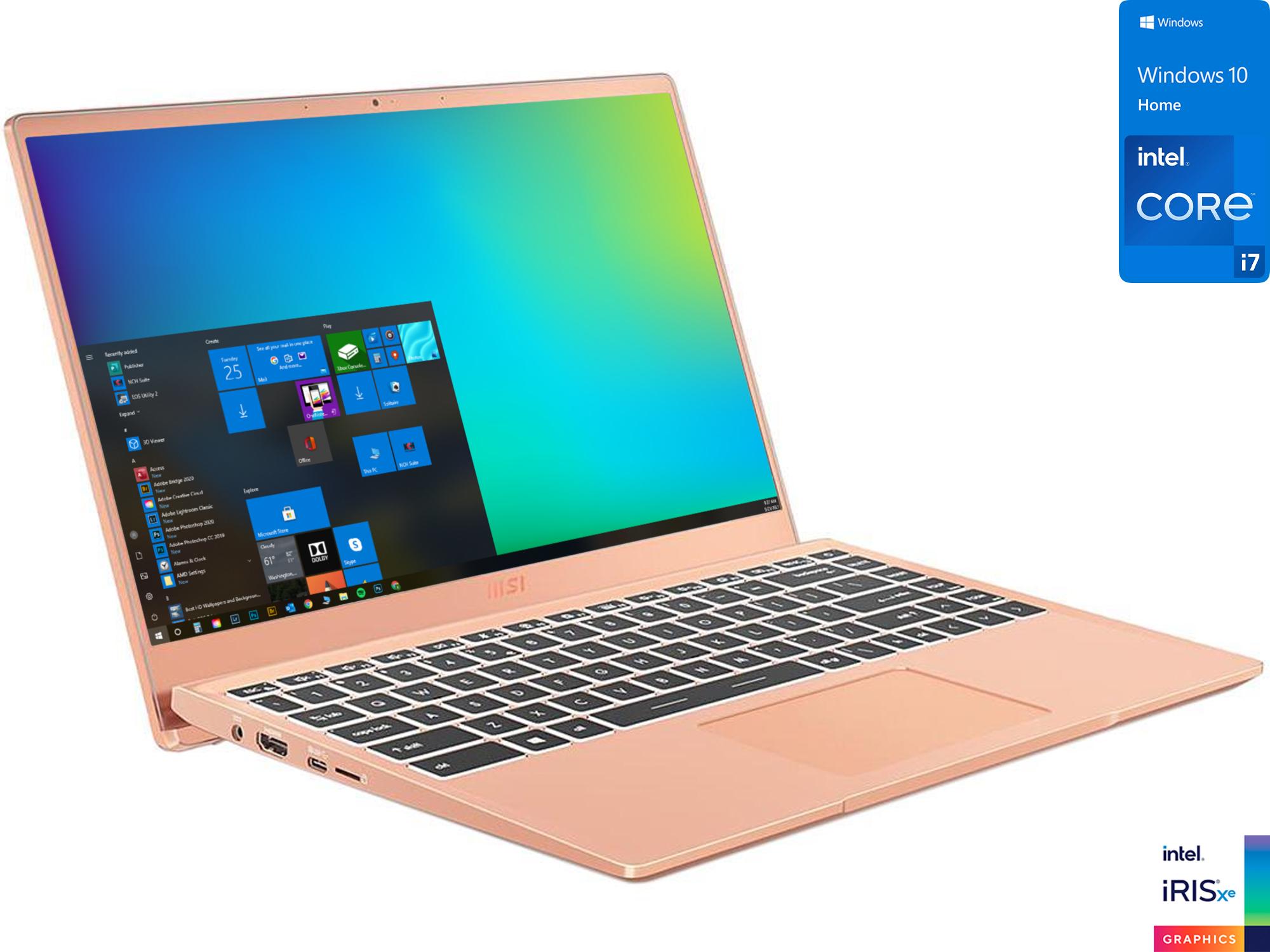 2000x1500 MSI Modern Laptop, 14 IPS FHD Display, Intel Core I7 1165G7 Upto 4.7GHz, 32GB RAM, 2TB NVMe SSD, HDMI, Card Reader, Wi Fi, Bluetooth, Windows 10 Home