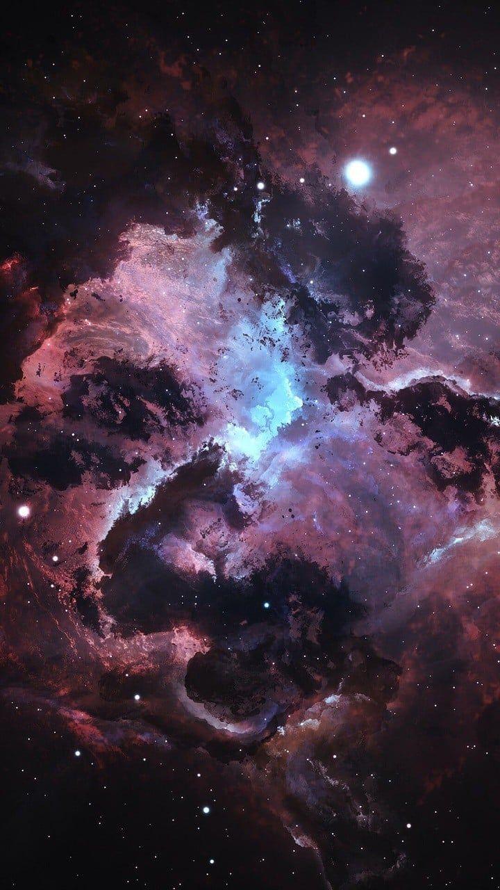 720x1280 Image shared by Elizabeth. Find image and videos about pink, black and blue on We H. Galaxy wallpaper iphone, iPhone wallpaper nebula, iPhone wallpaper image