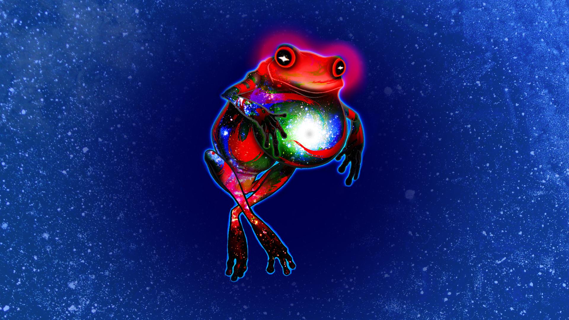 1920x1080 Free download animal Frog Psychedelic Sci Fi Space Planets Stars Humor [1920x1080] for your Desktop, Mobile & Tablet. Explore Cool Space Animals Wallpaper. Cool Space Background, Cool Space Background