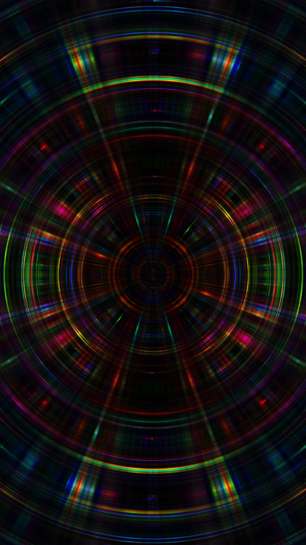 1242x2208 Psychic Color Circle Abstract Dark