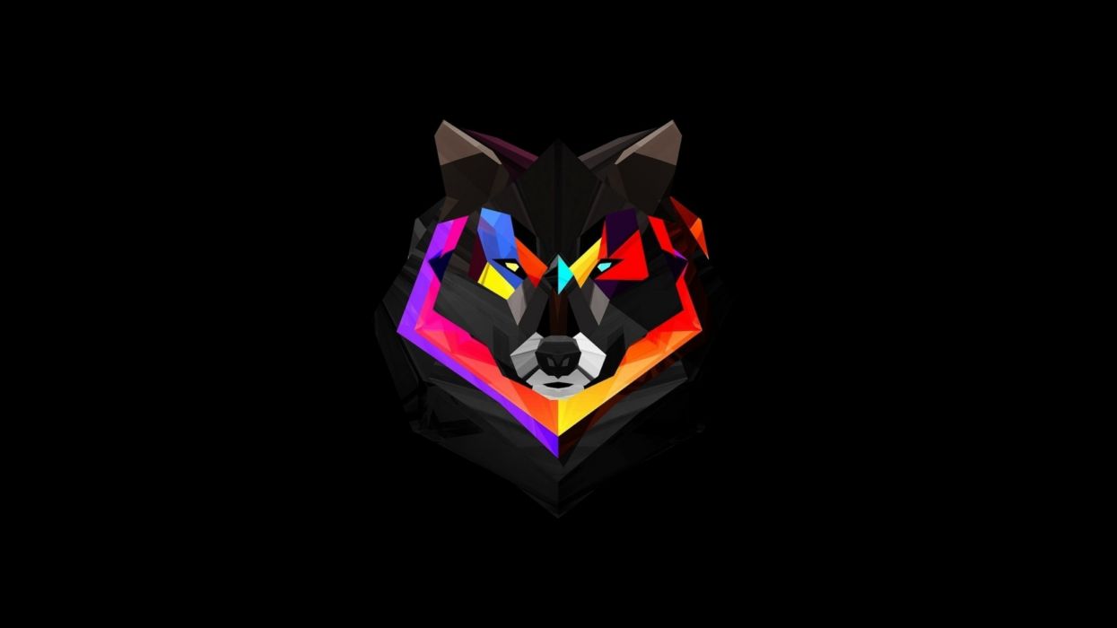 1245x700 Wolf wolves predator carnivore artwork psychedelic d wallpaperx1440