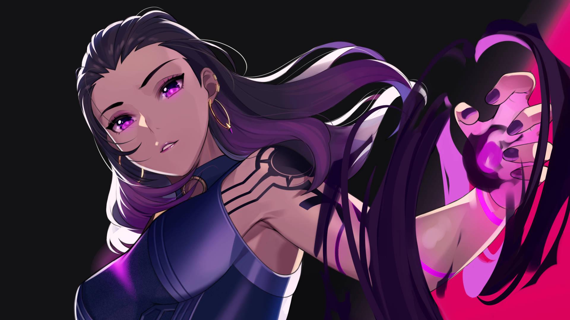 1920x1080 Download Valorant Champ Reyna Anime Look Wallpaper