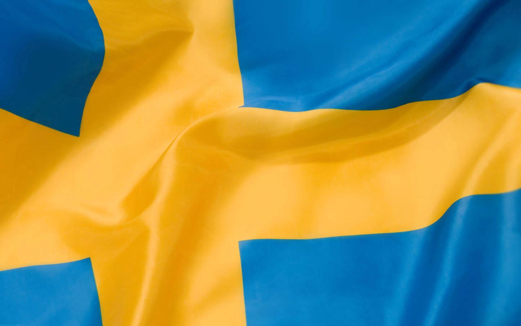 1680x1050 Download Sweden Wavy Flag Wallpaper