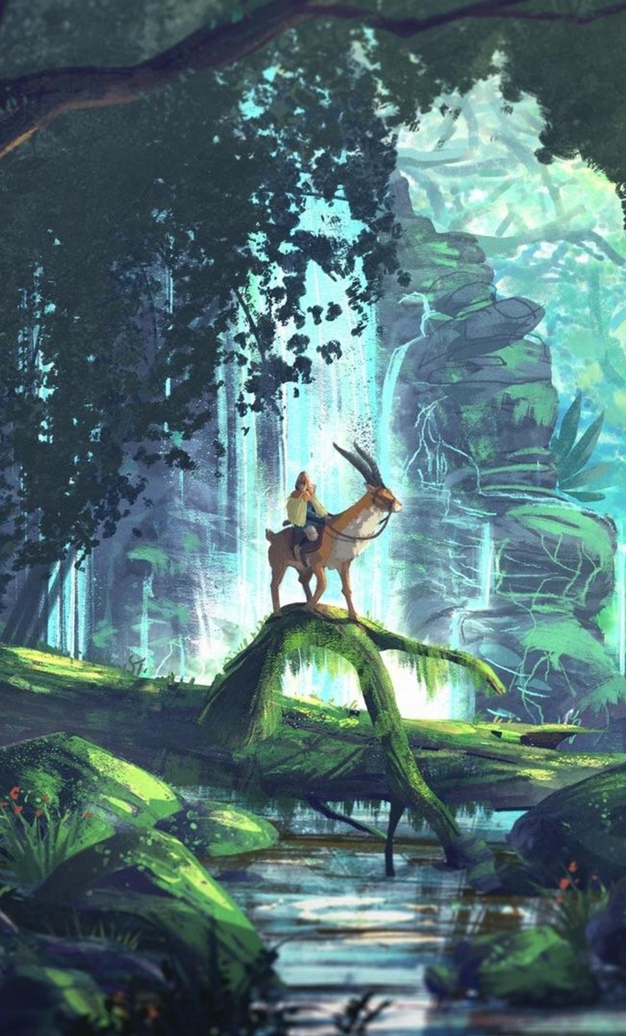 1280x2120 Princess Mononoke Artwork iPhone HD 4k Wallpaper, Image, Background, Photo and Picture