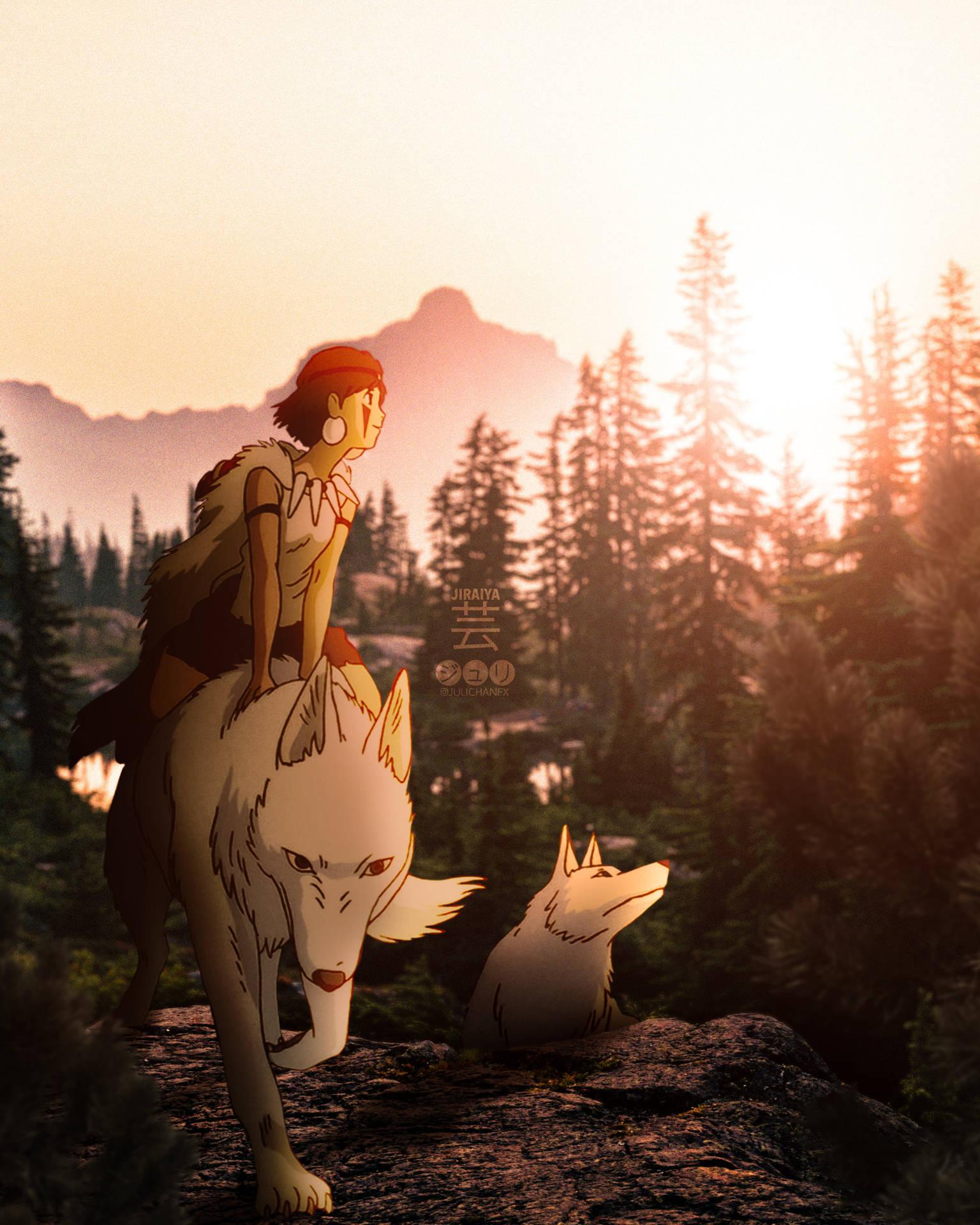 1536x1920 Download Princess Mononoke Aesthetic Anime iPhone Wallpaper