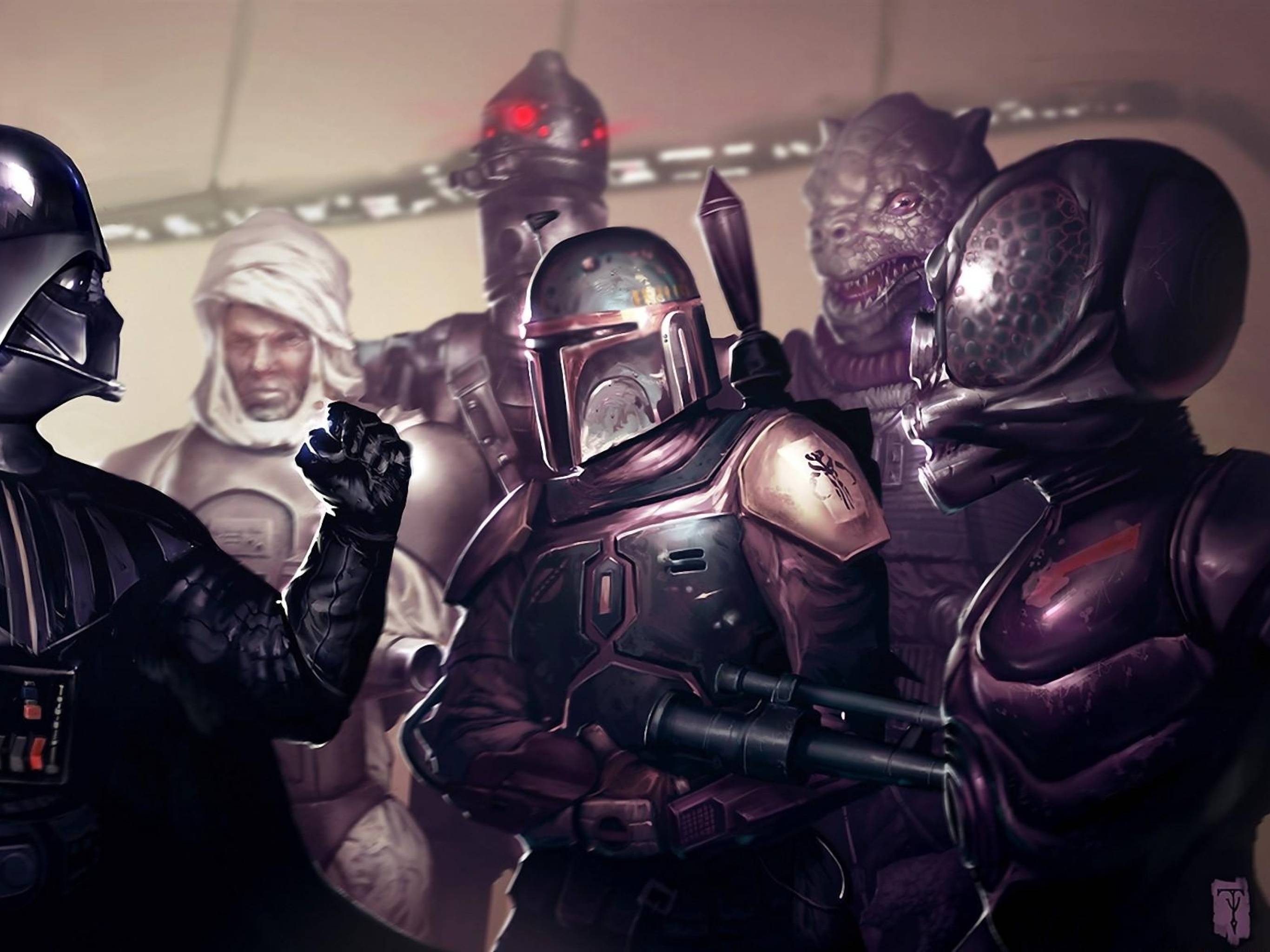 2732x2048 star wars, darth vader, boba fett 2732x2048 Resolution Wallpaper, HD Fantasy 4K Wallpaper, Image, Photo and Background