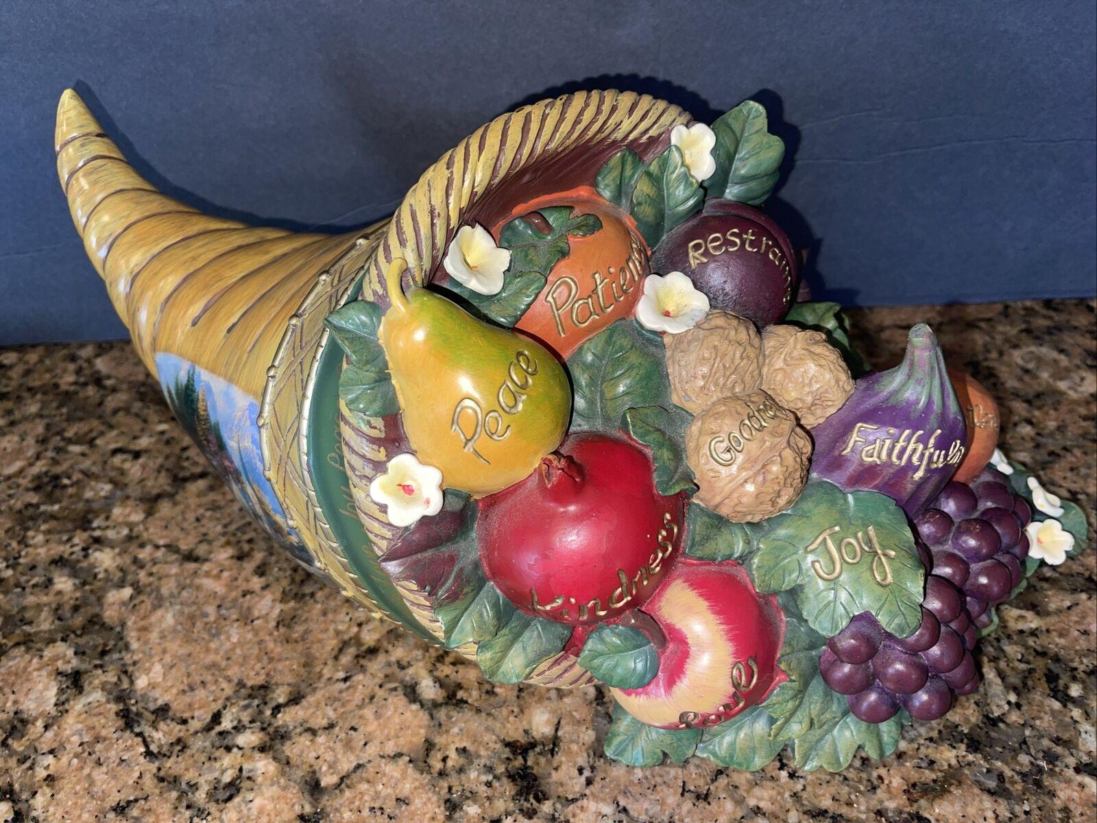 1600x1200 Thanksgiving Cornucopia Thomas Kinkade “Fruit of the Spirit” Religious
