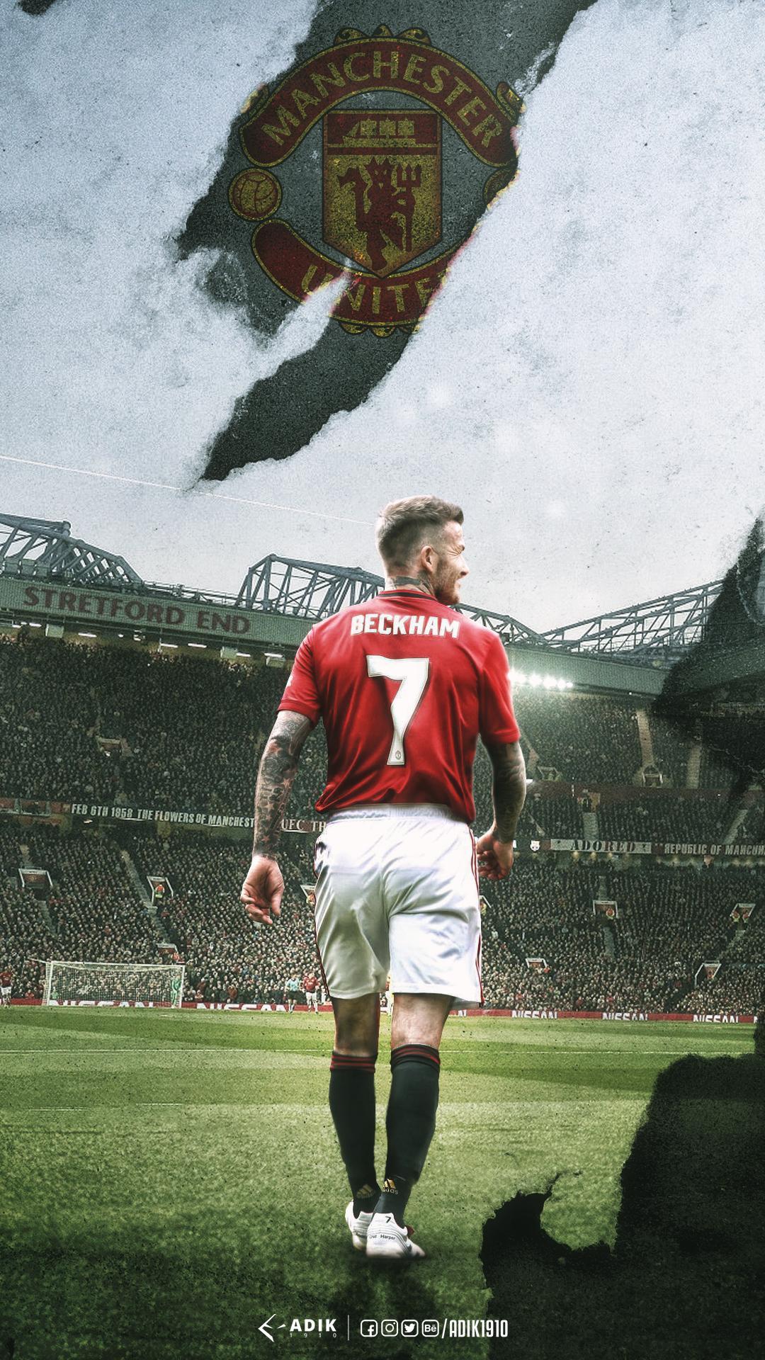 1080x1920 Twitter 上的Adik1910：Mobile wallpaper with #DavidBeckham from Manchester United Munich legends match!