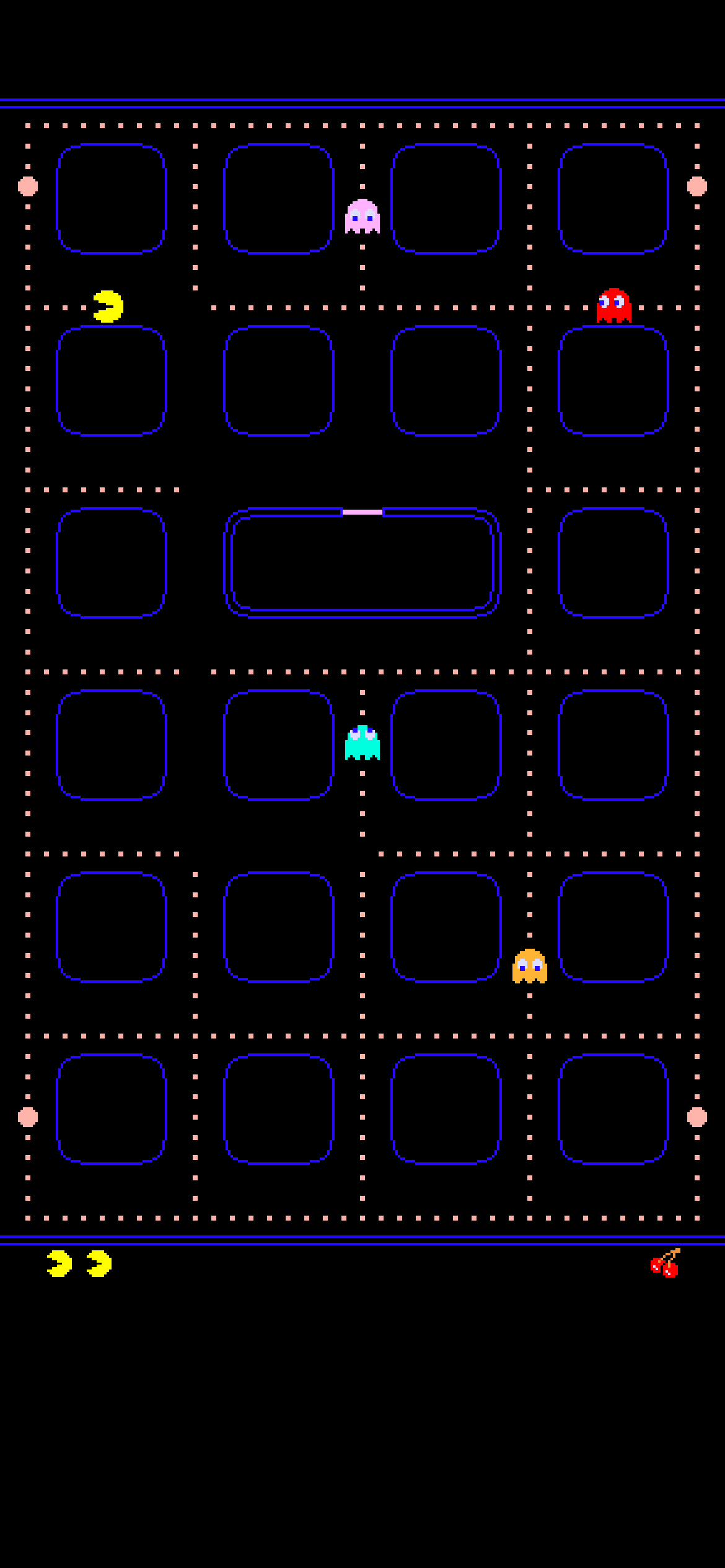 1170x2532 Pac Man IPhone Wallpaper