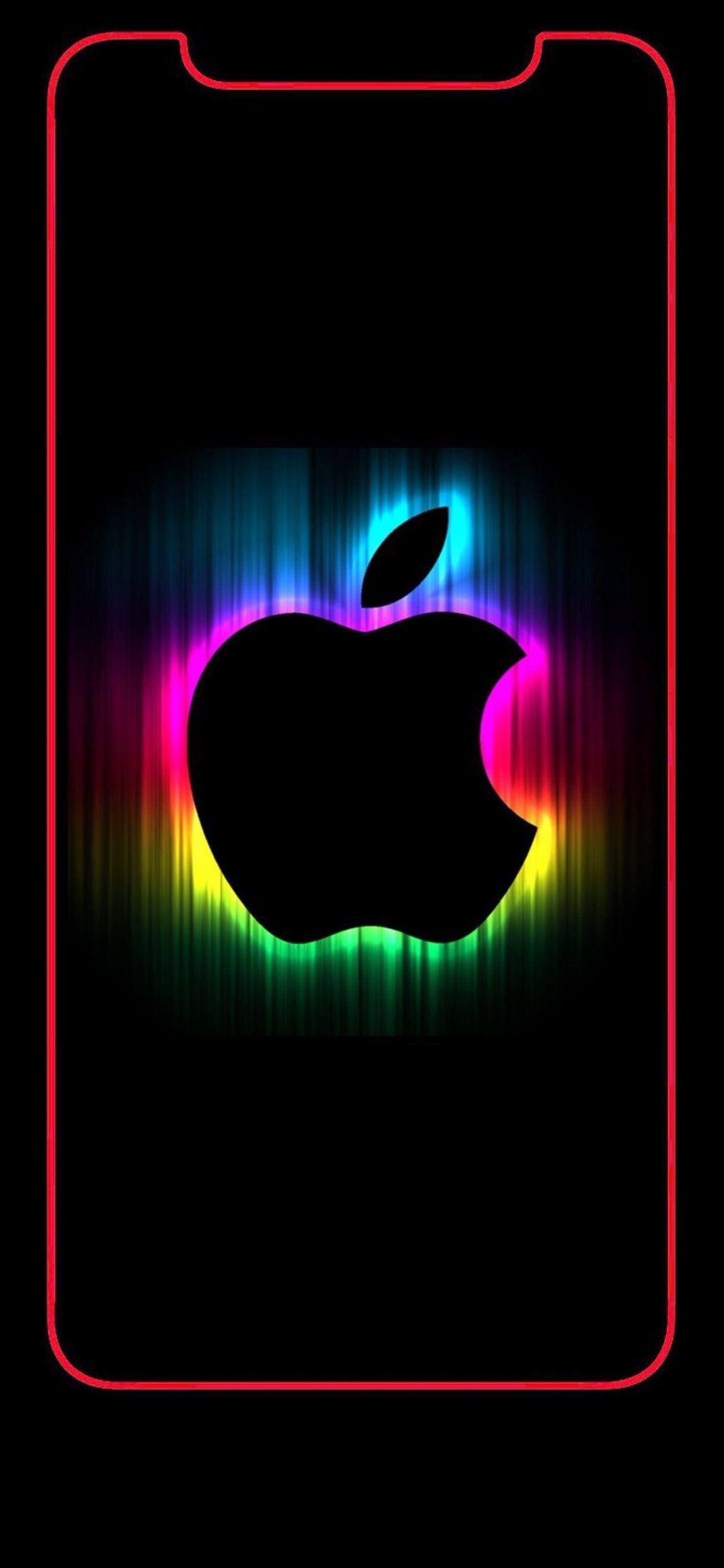 1419x3072 iPhone X Border Wallpaper C87. Apple wallpaper, Apple wallpaper iphone, Apple logo wallpaper iphone