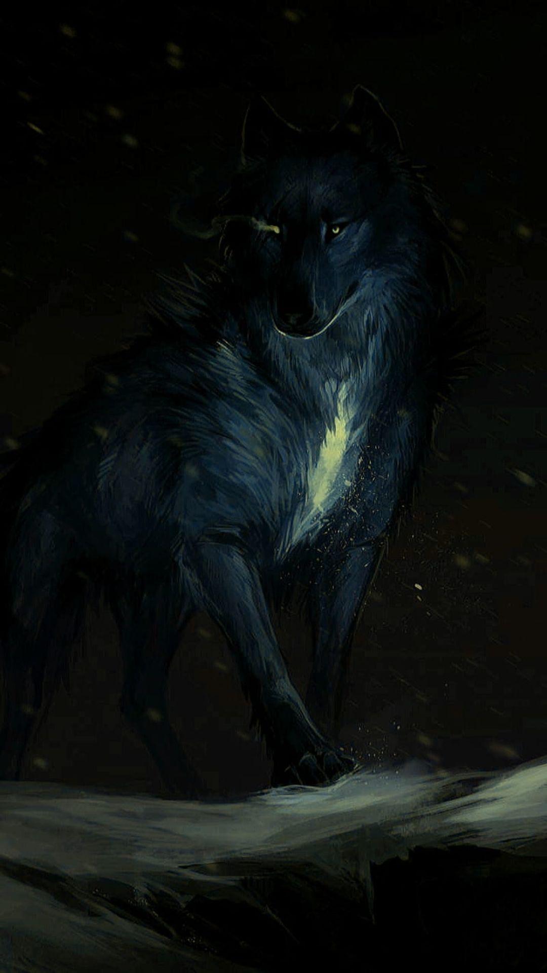 1080x1920 Black Wolf Wallpaper Black Wolf Wallpaper Download