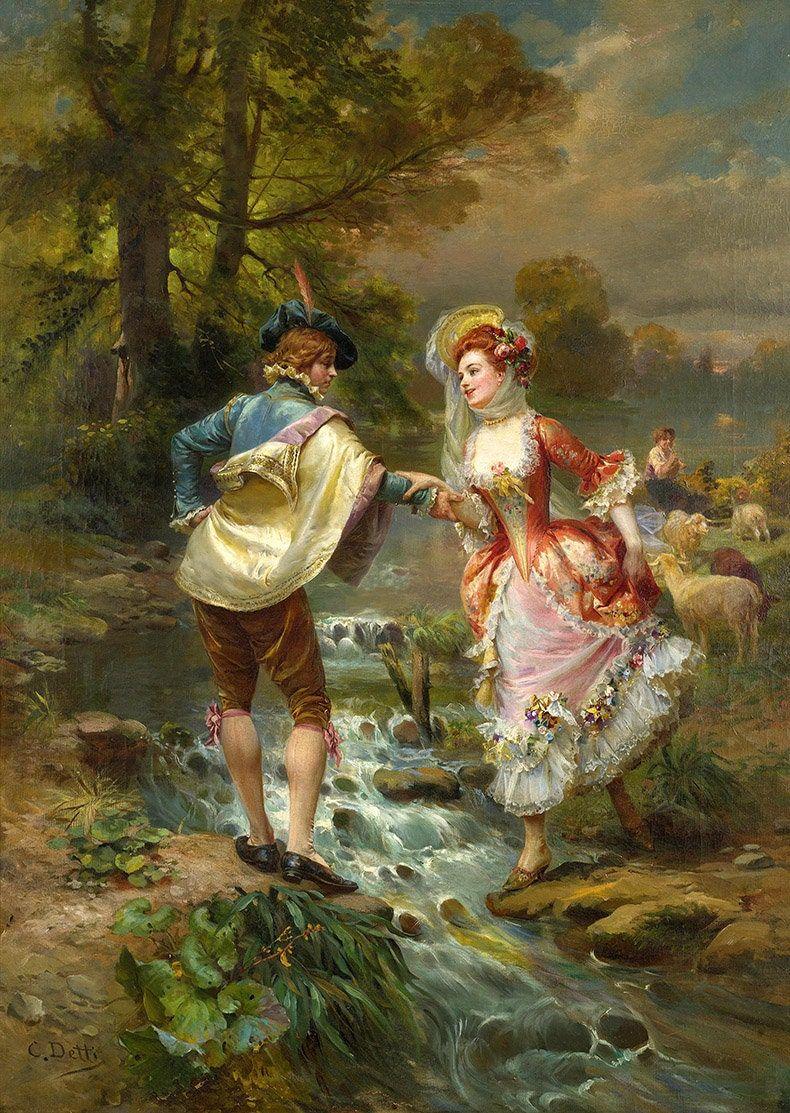 790x1113 Custom Photo Murals Large Size Wallpaper European Style. Romantic paintings, Victorian paintings, Beautiful paintings