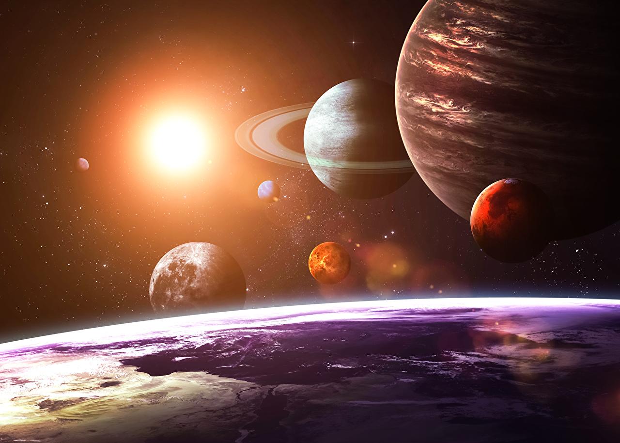 1280x914 Free download Desktop Wallpaper Planets solar system as seen from Earth Sun Space [1280x914] for your Desktop, Mobile & Tablet. Explore Earth And Sun Wallpaper. Sun And Moon Background