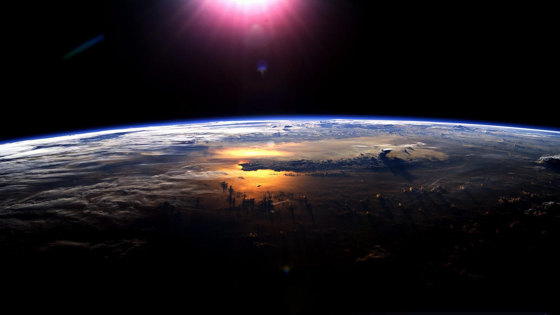 1920x1080 Earth And Sun Wallpaper