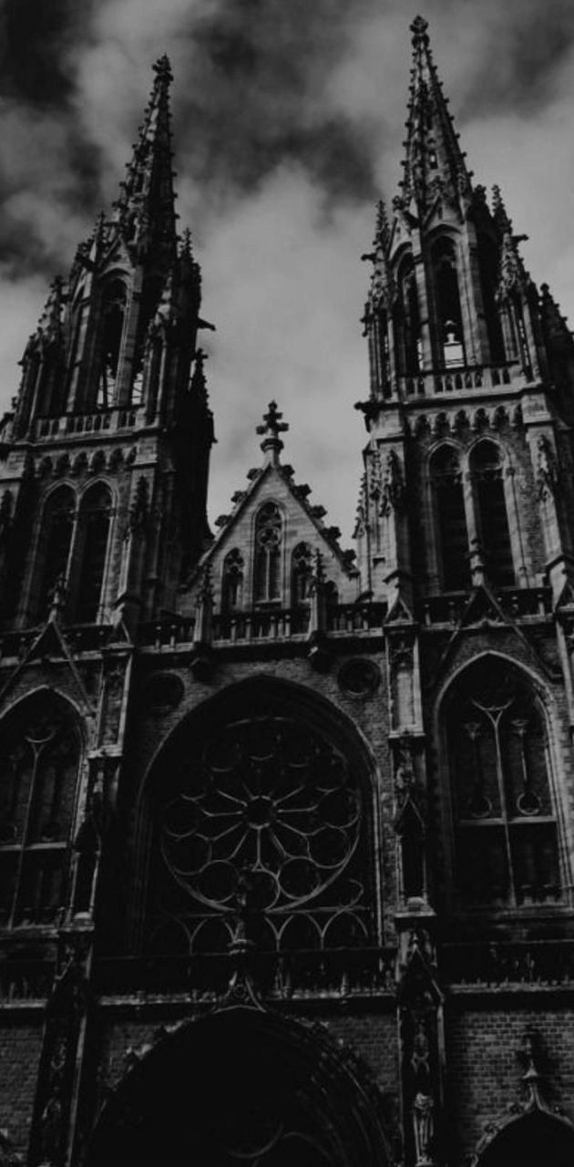630x1280 Foggy Castle wallpaper