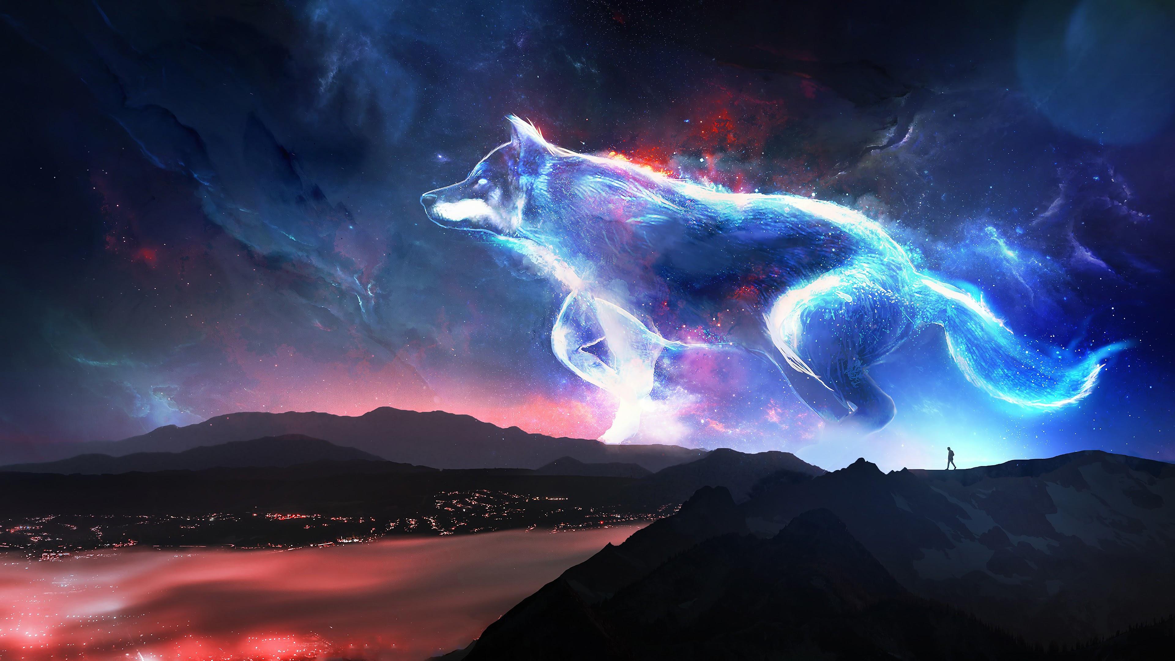 3840x2160 Cool 4k Wolf Wallpaper