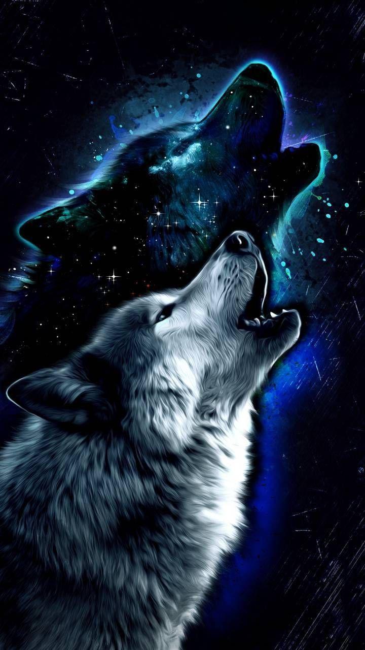 720x1280 Galaxy Wolf Wallpaper for mobile phone, tablet, desktop computer and other devices HD and 4K wallpaper. Wolf wallpaper, Anime wolf, Wolf spirit animal