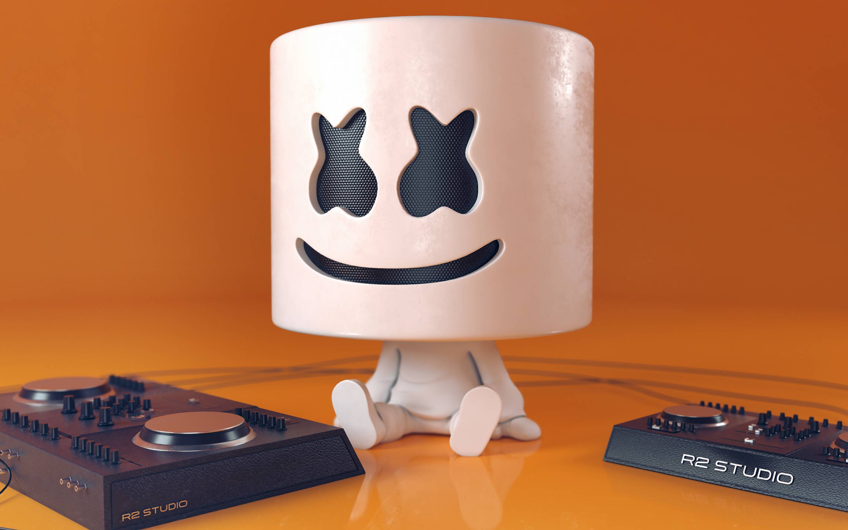 2880x1800 Dj Marshmello Digital Art Macbook Pro Retina HD 4k Wallpaper, Image, Background, Photo and Picture