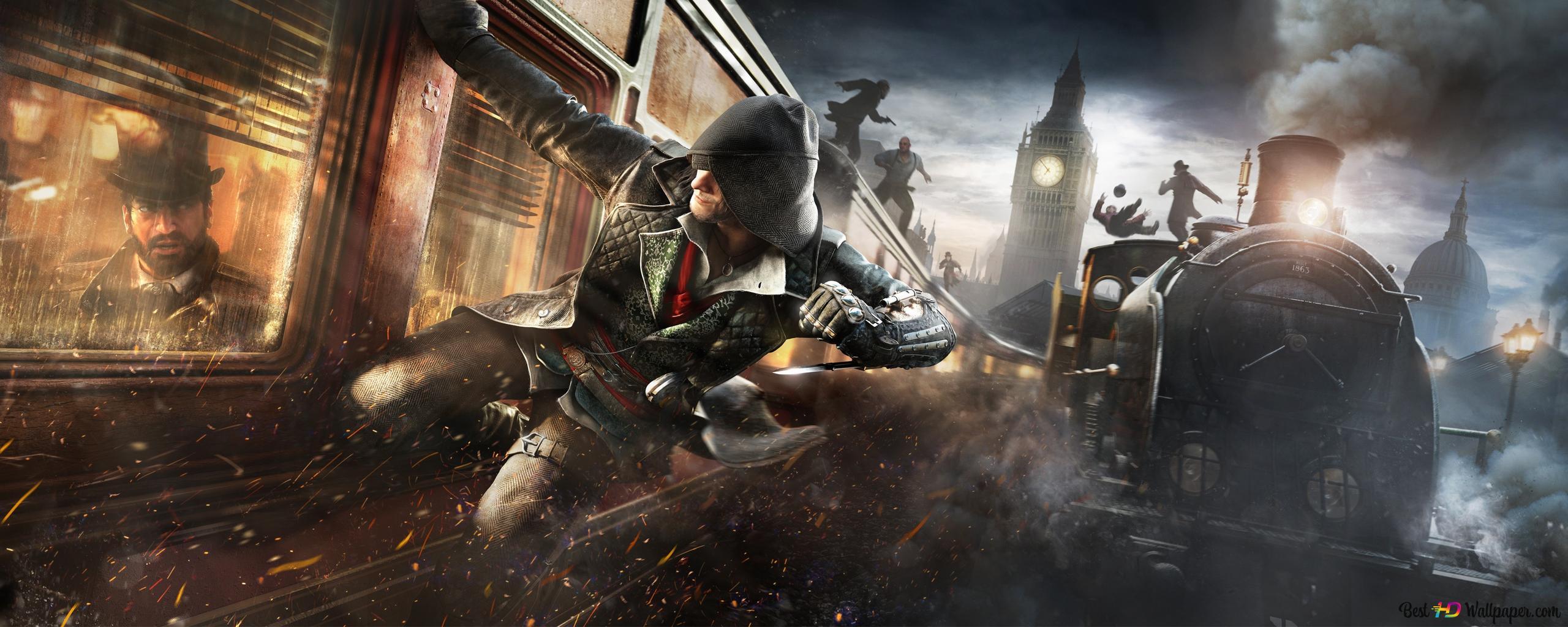 2560x1024 Assassin's Creed Syndicate game 4K wallpaper download