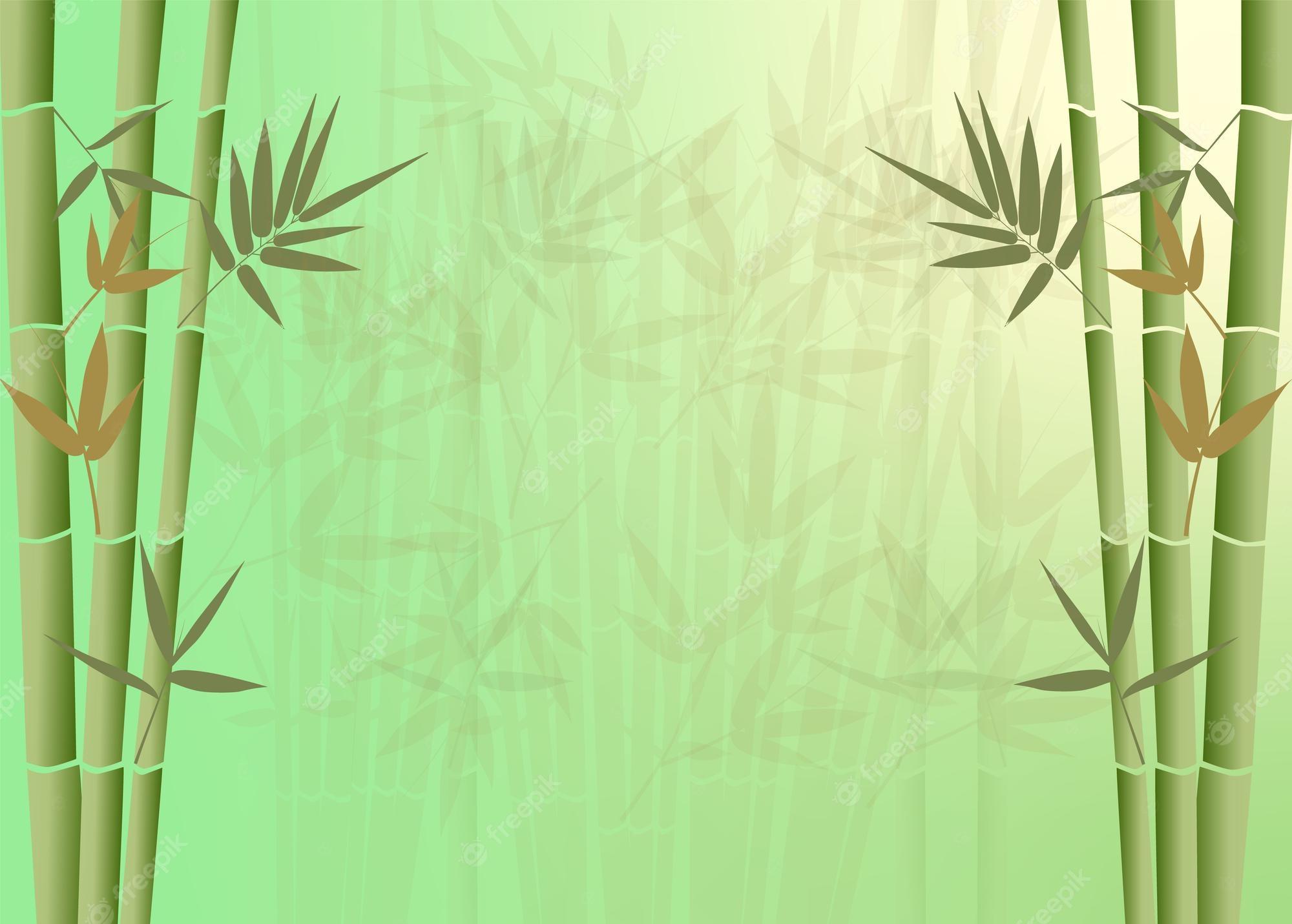 2000x1431 Premium Vector. Abstract bamboo forest background wallpaper digital art tree natural leaves minimalist drawing