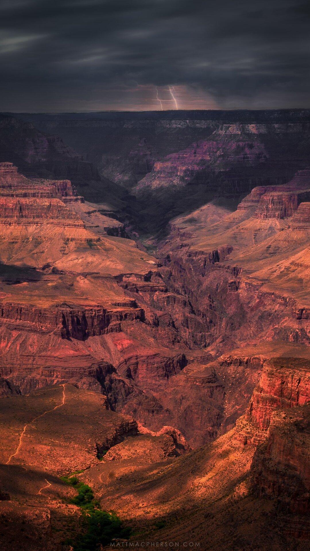 1080x1920 Storm Passingnd Canyon iPhone 6s, 6 Plus, Pixel xl , One Plus 3t, 5 HD 4k Wallpaper, Image, Background, Photo and Picture