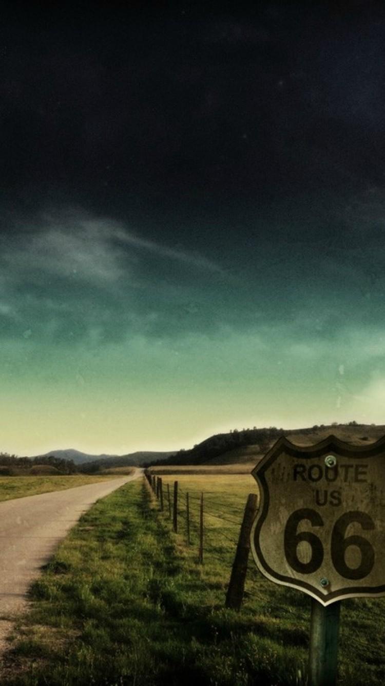 750x1334 Download Full HD Route 66 Wallpaper Free iPhone 6 / 6S