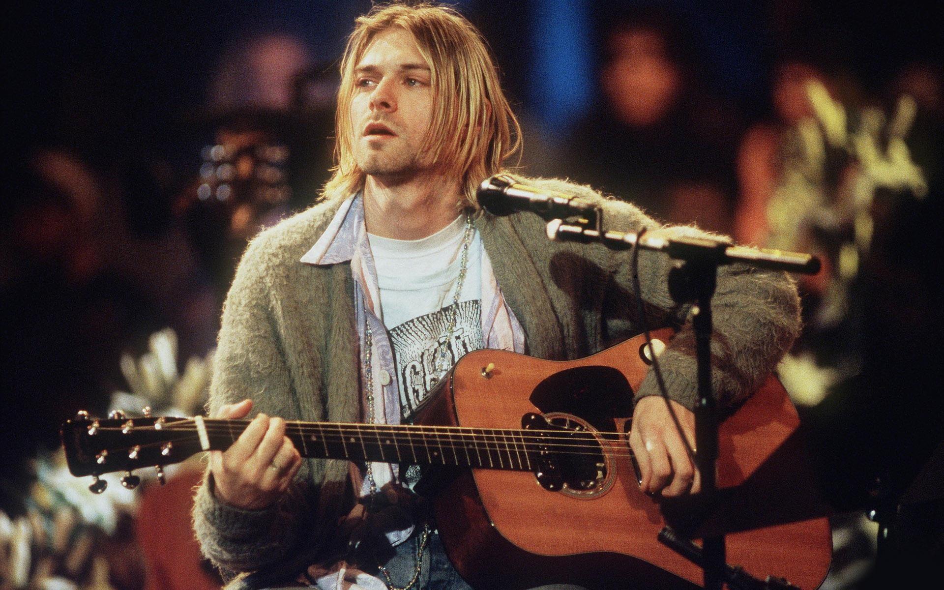 1920x1200 Wallpaper / cobain, kurt cobain, man, guitar, male celebrities, kurt, holding, 1080P, nirvana, 1920x electric, acoustic free download